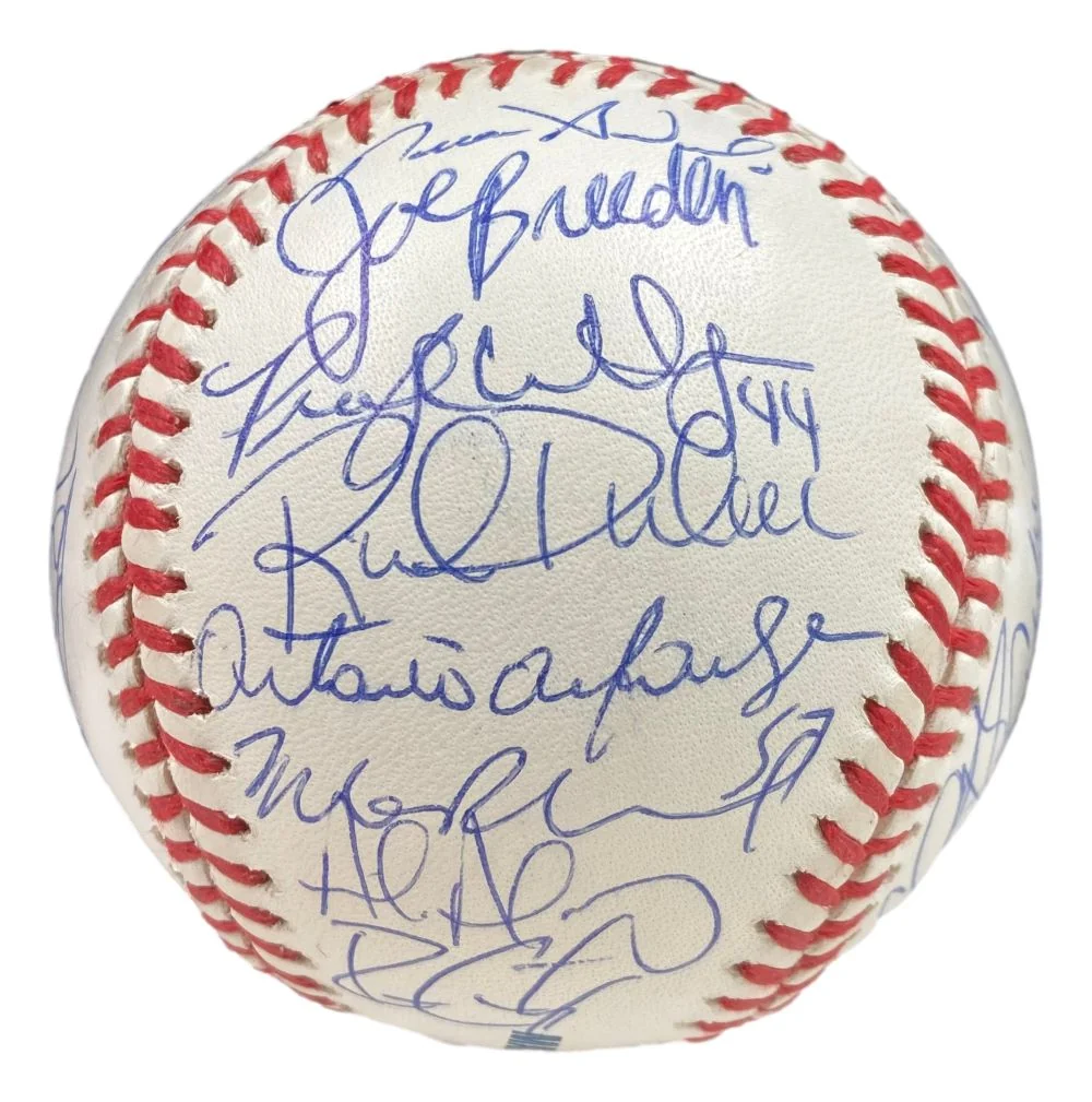 2001 Florida Marlins (32) Team Signed Rawlings Official MLB Baseball BAS LOA - Image 4