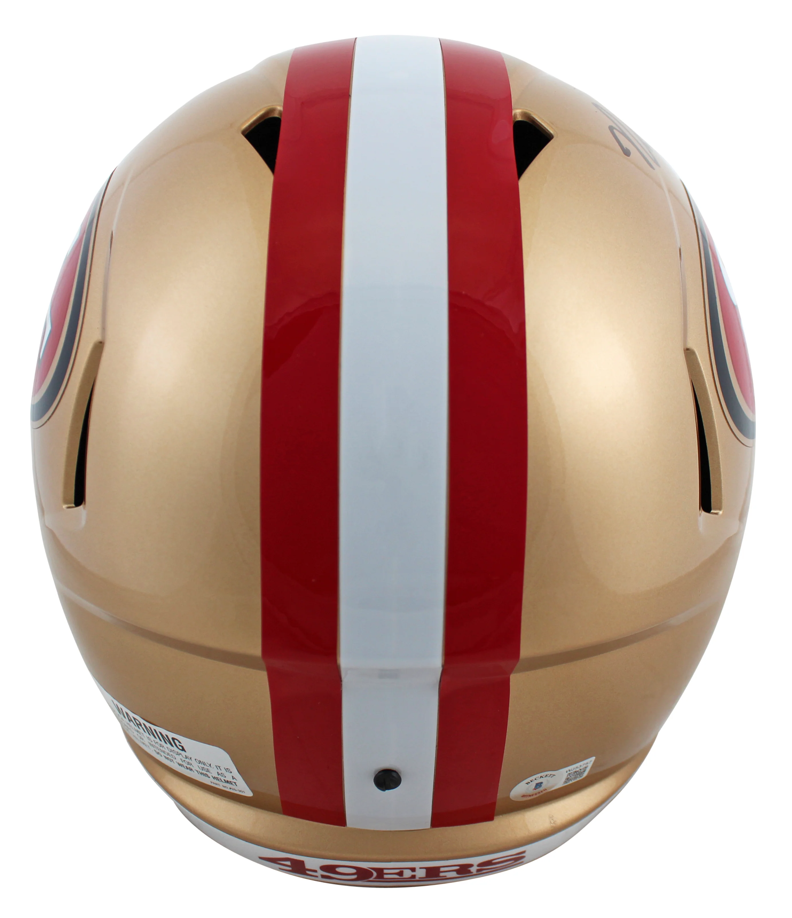 49ers Nick Bosa Authentic Signed Full Size Speed Rep Helmet w/ Case BAS Witness - Image 4