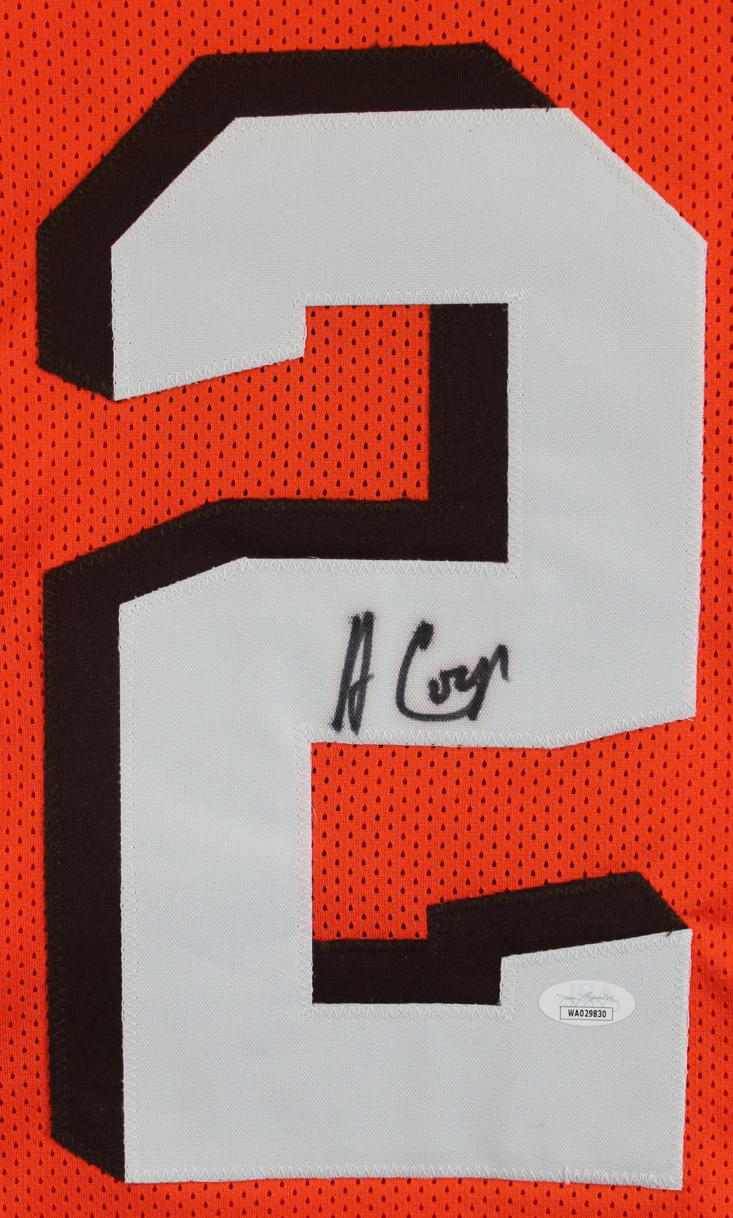 Amari Cooper Authentic Signed Orange Pro Style Jersey Autographed JSA Witness - Image 3