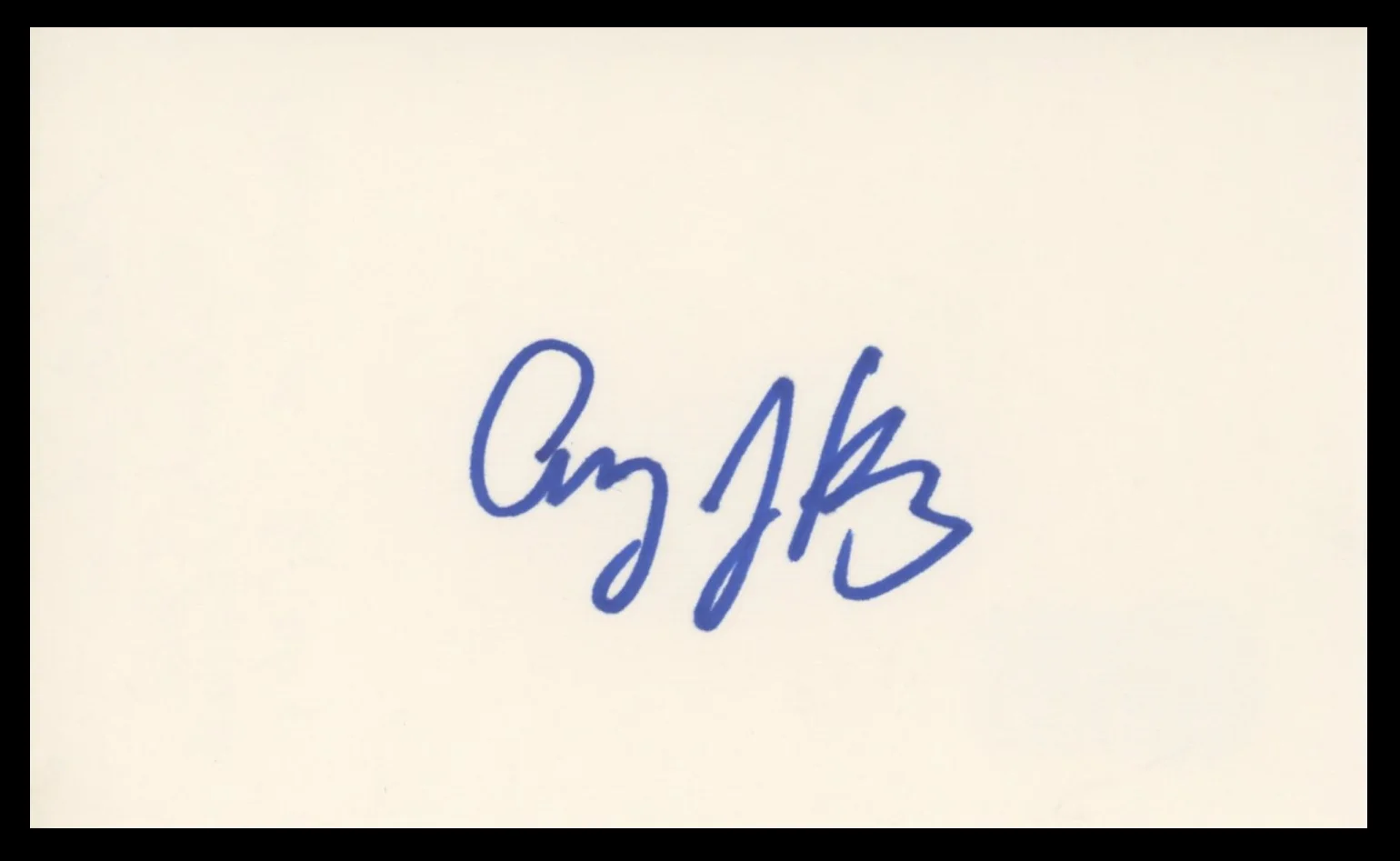 Amy Jo Johnson Power Rangers Authentic Signed 3x5 Index Card BAS #BV59056 - Image 2