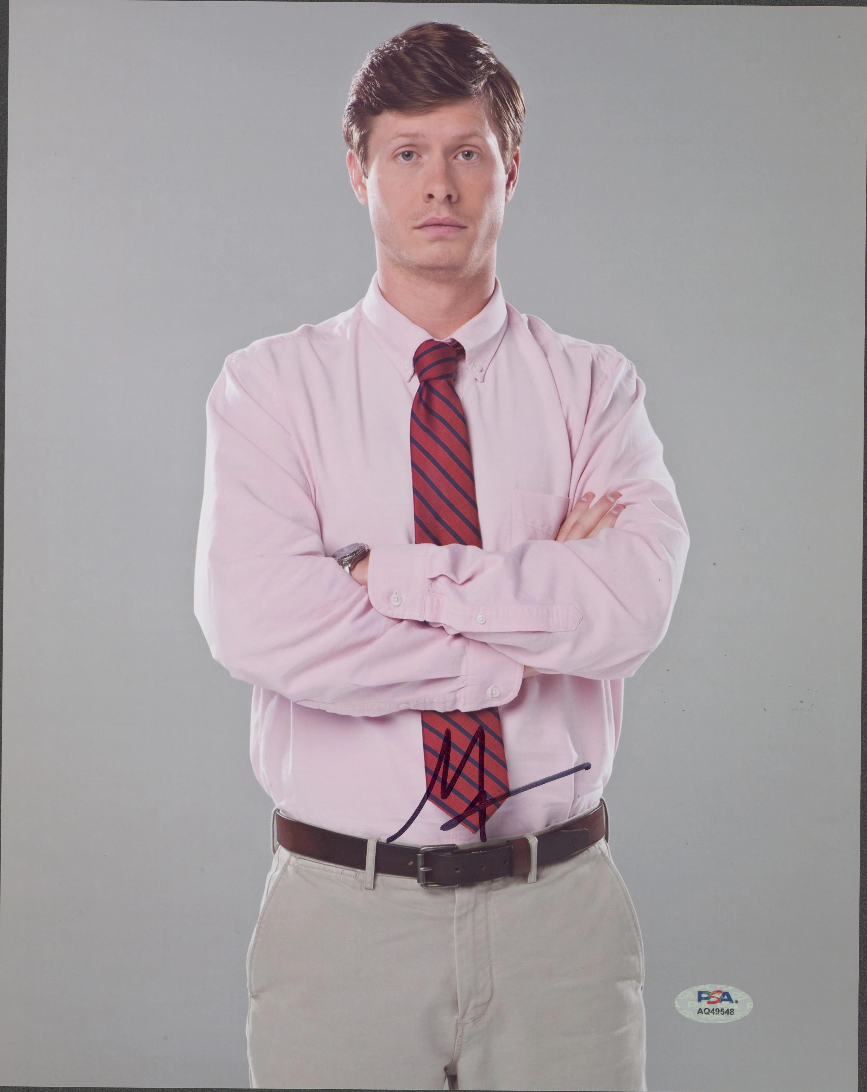 Anders Holm Workaholics Authentic Signed 11x14 Vertical Photo PSA/DNA #AQ49548
