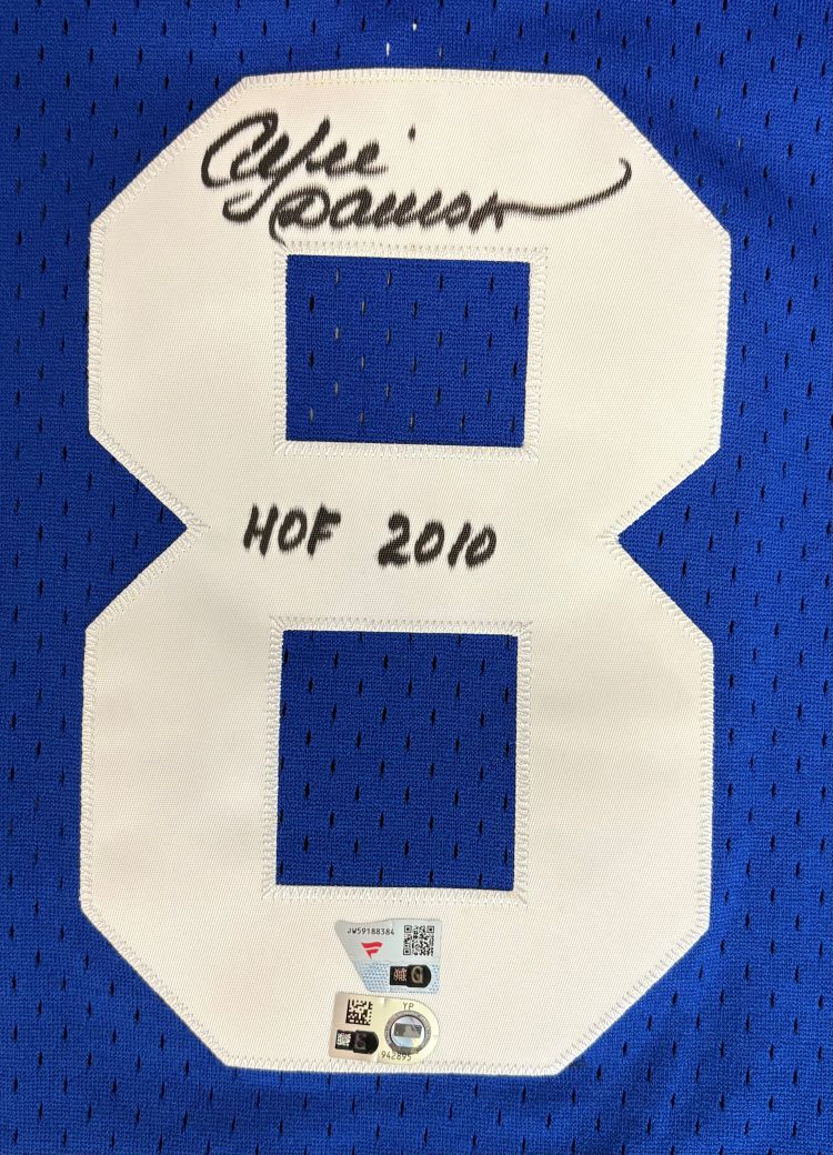 Andre Dawson Signed Cubs M&N Mesh Batting Practice Jersey HOF 2010 Fanatics - Image 2