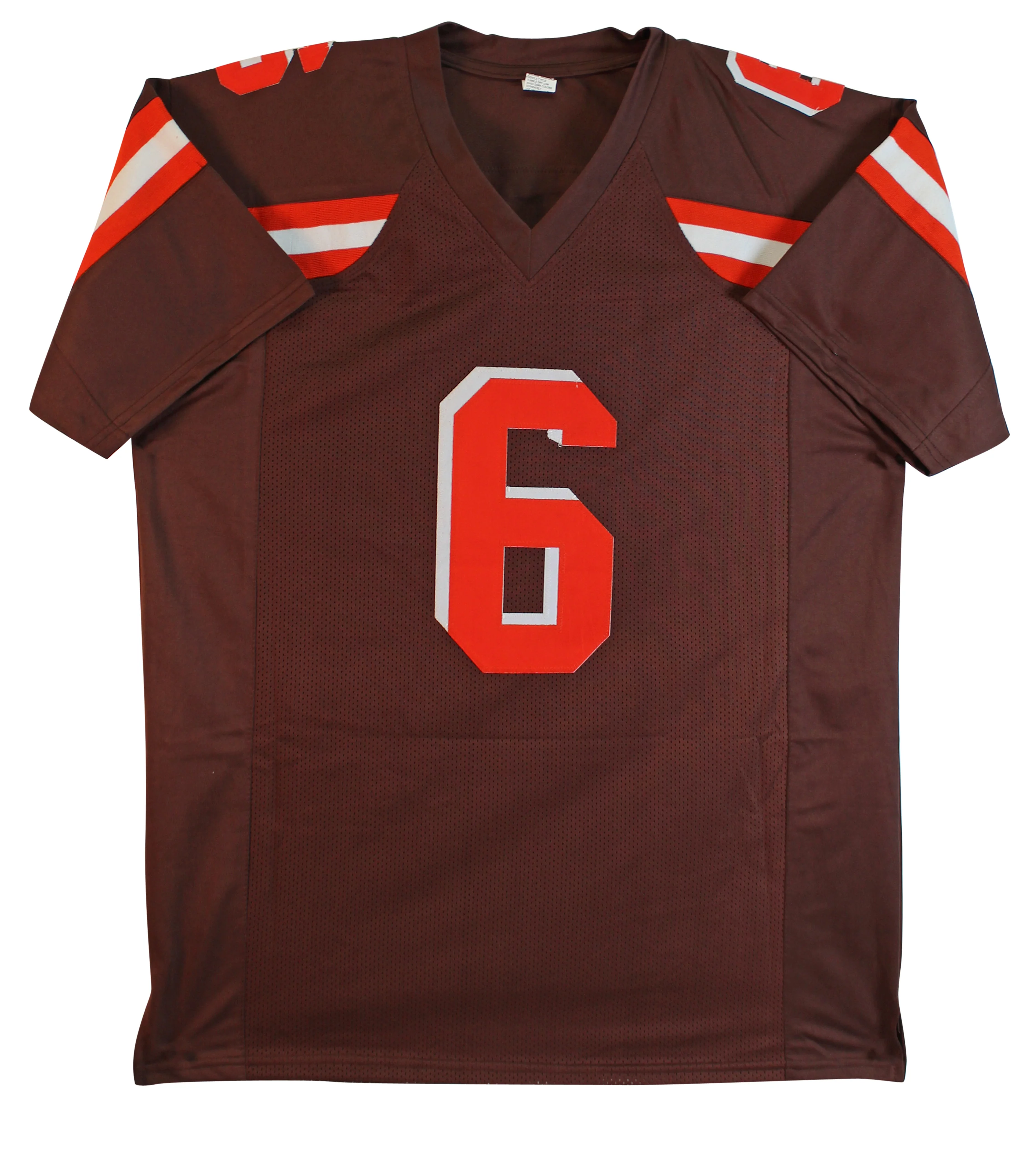 Baker Mayfield Authentic Signed Brown Pro Style Jersey Autographed BAS Witnessed - Image 4