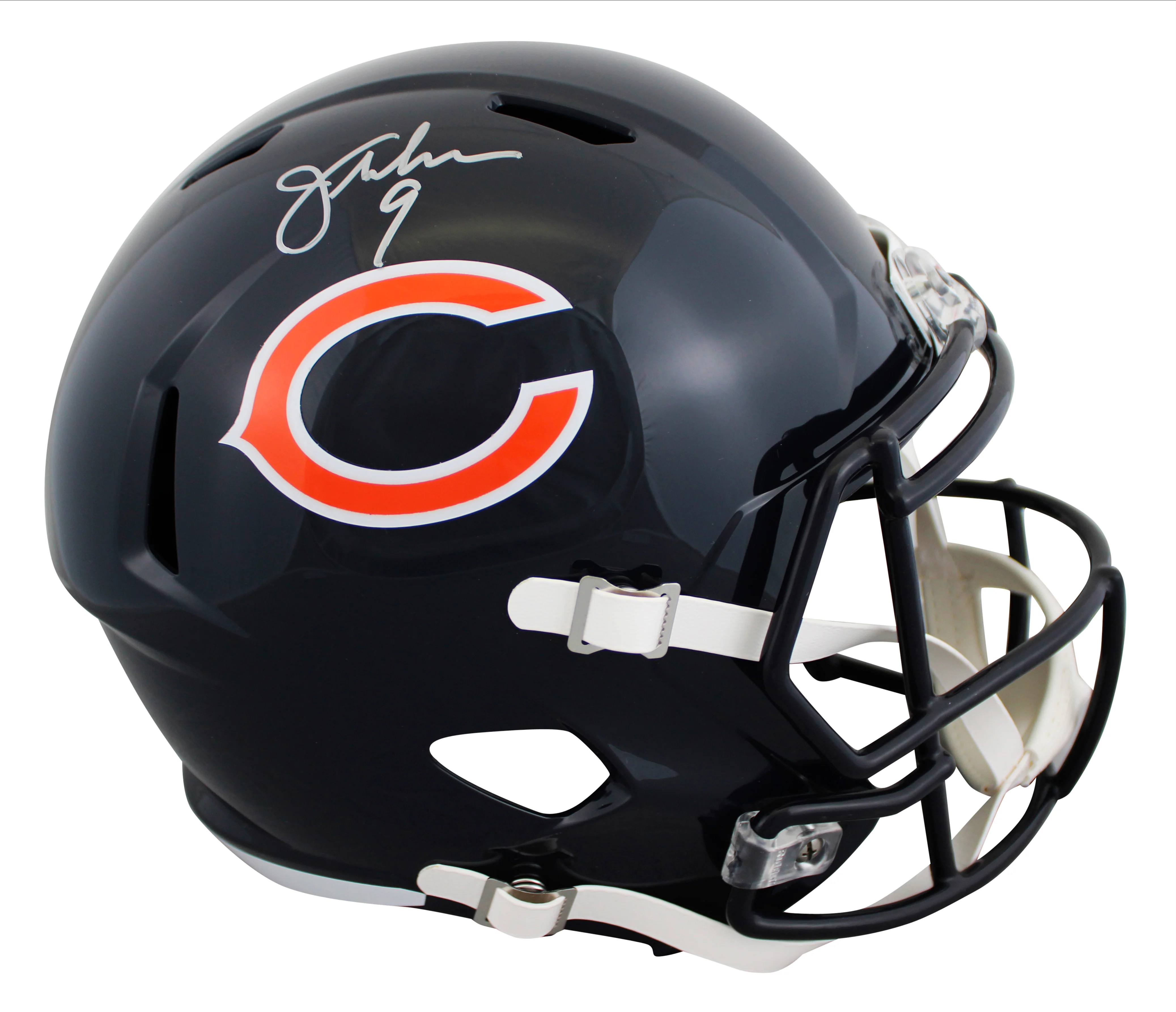 Bears Jim McMahon Authentic Signed Full Size Speed Rep Helmet JSA Witness - Image 2