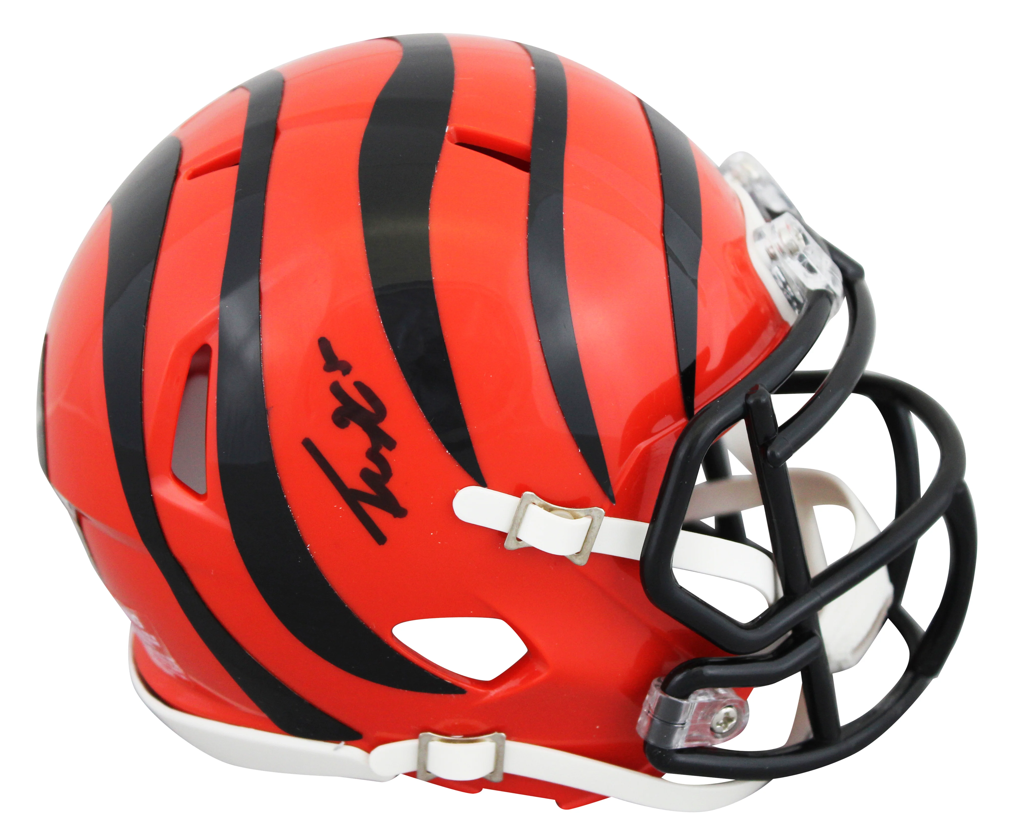 Bengals Tee Higgins Authentic Signed Speed Mini Helmet BAS Witnessed #2W419983 - Image 2