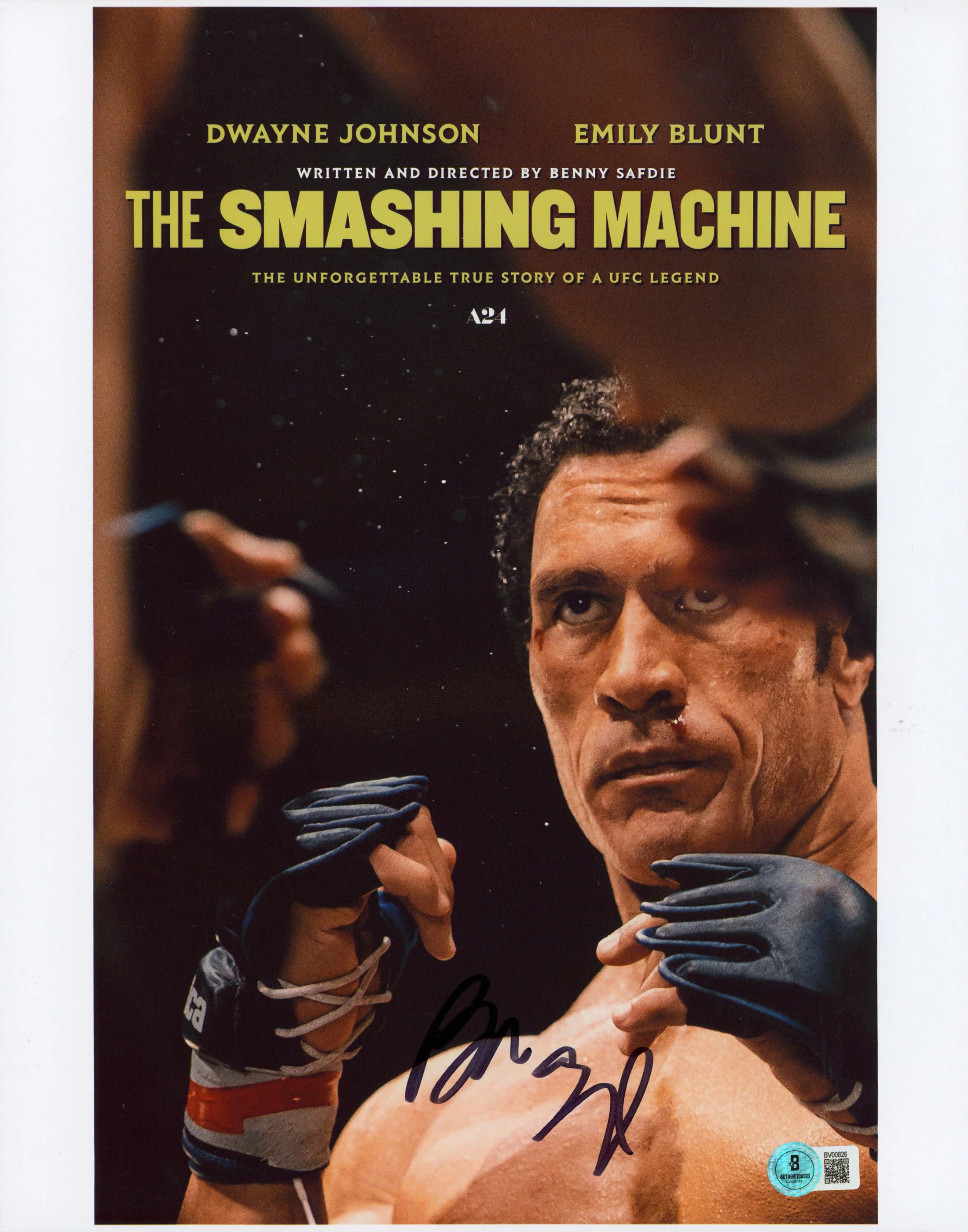 Benny Safdie The Smashing Machine Authentic Signed 11x14 Photo BAS #BV00826 - Image 2