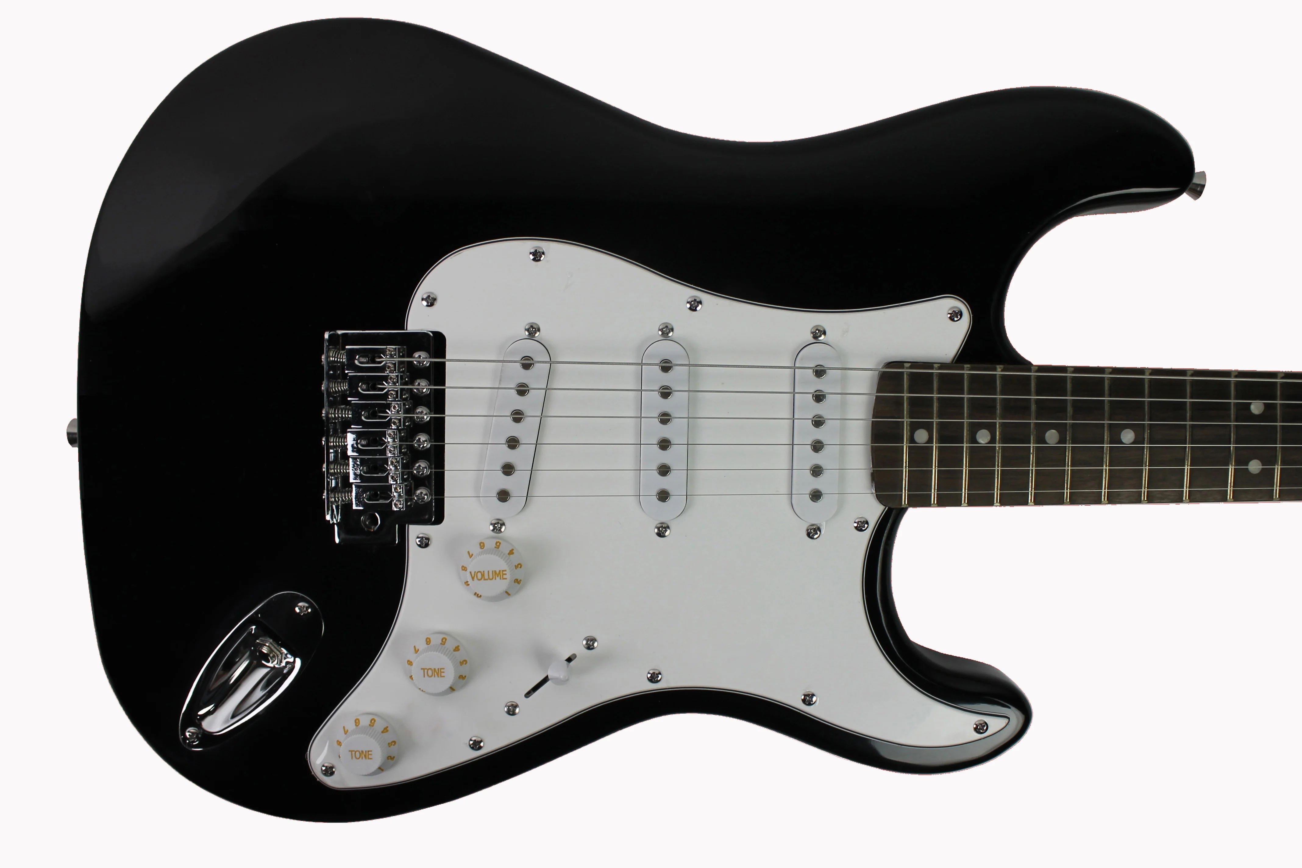 Black Electric Guitar Un-signed - Image 2