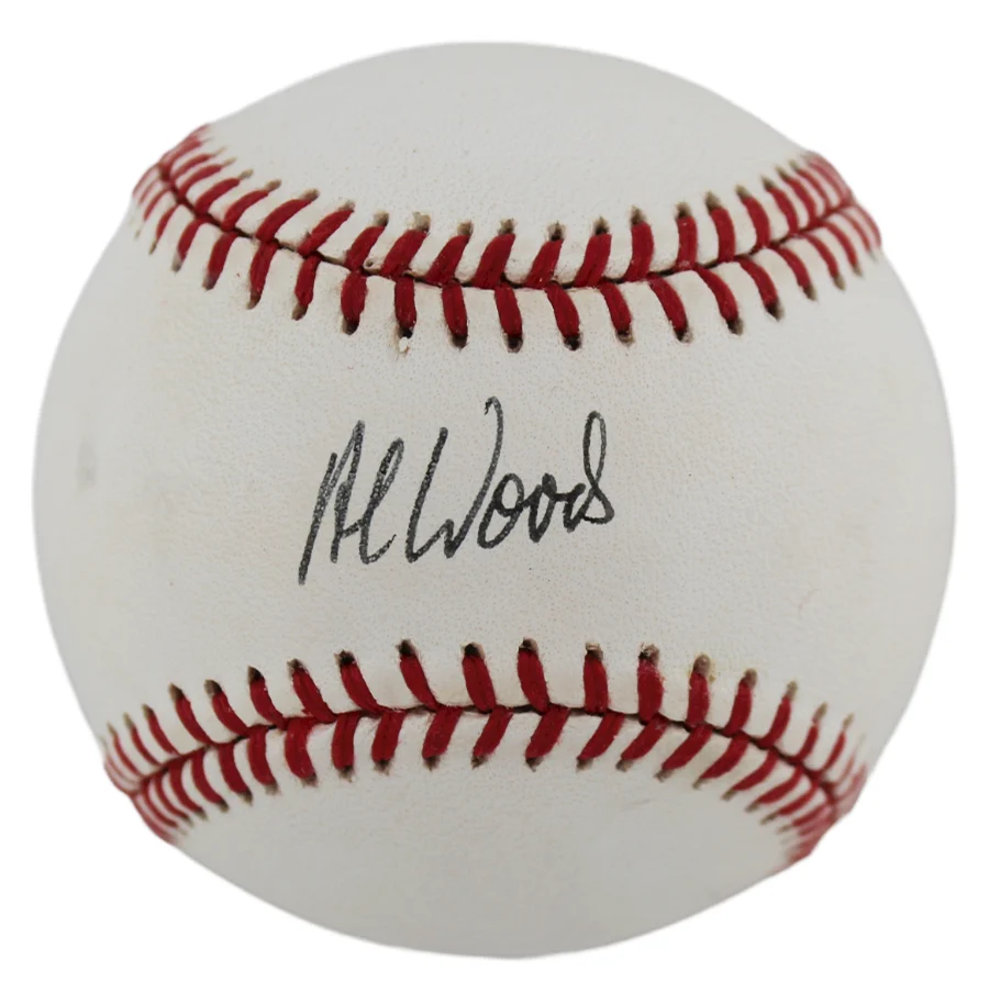 Blue Jays Al Woods Authentic Signed Bobby Brown Oal Baseball w/ Case BAS - Image 3