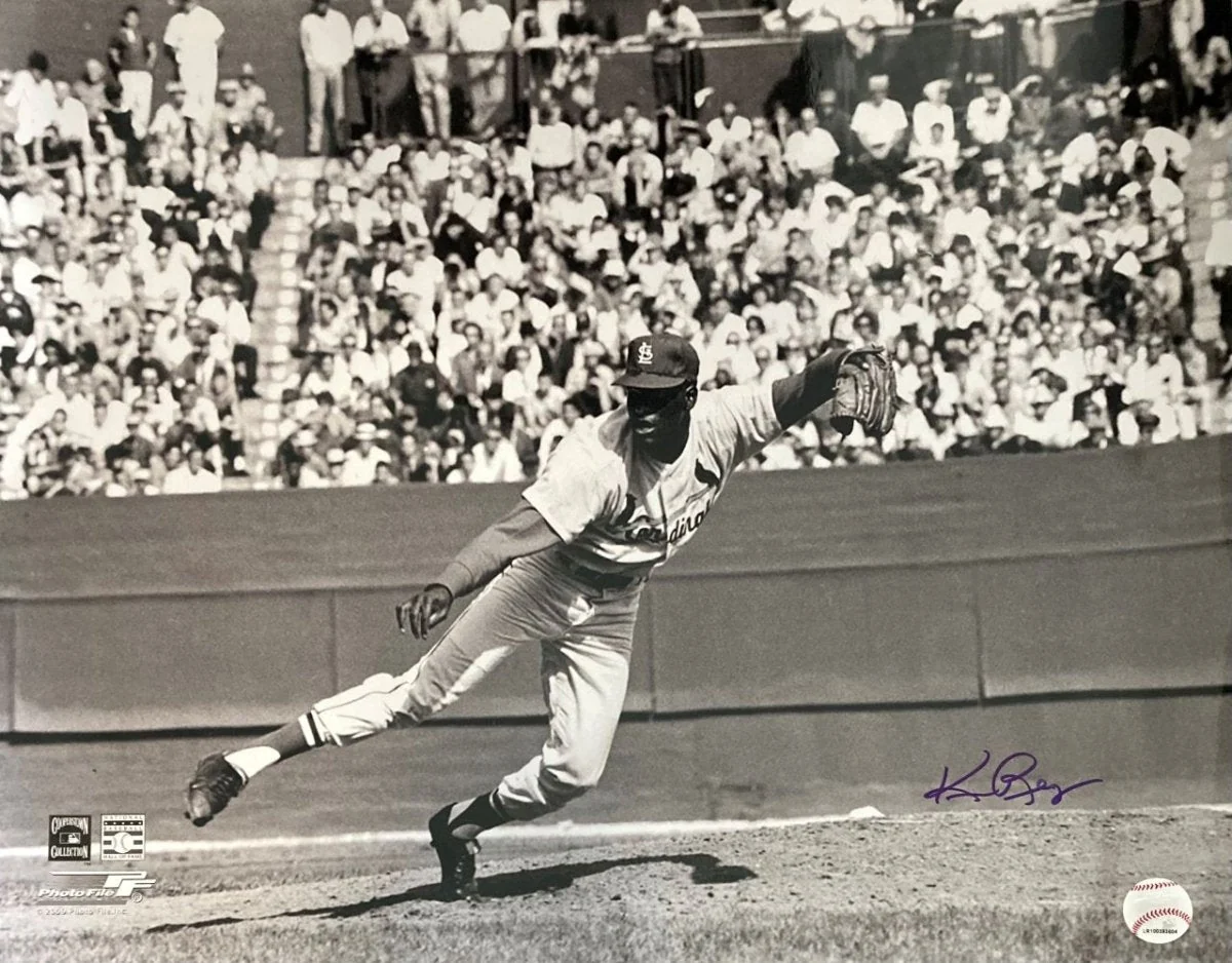 Bob Gibson 16x20 St. Louis Cardinals Photo Signed by Ken Regan