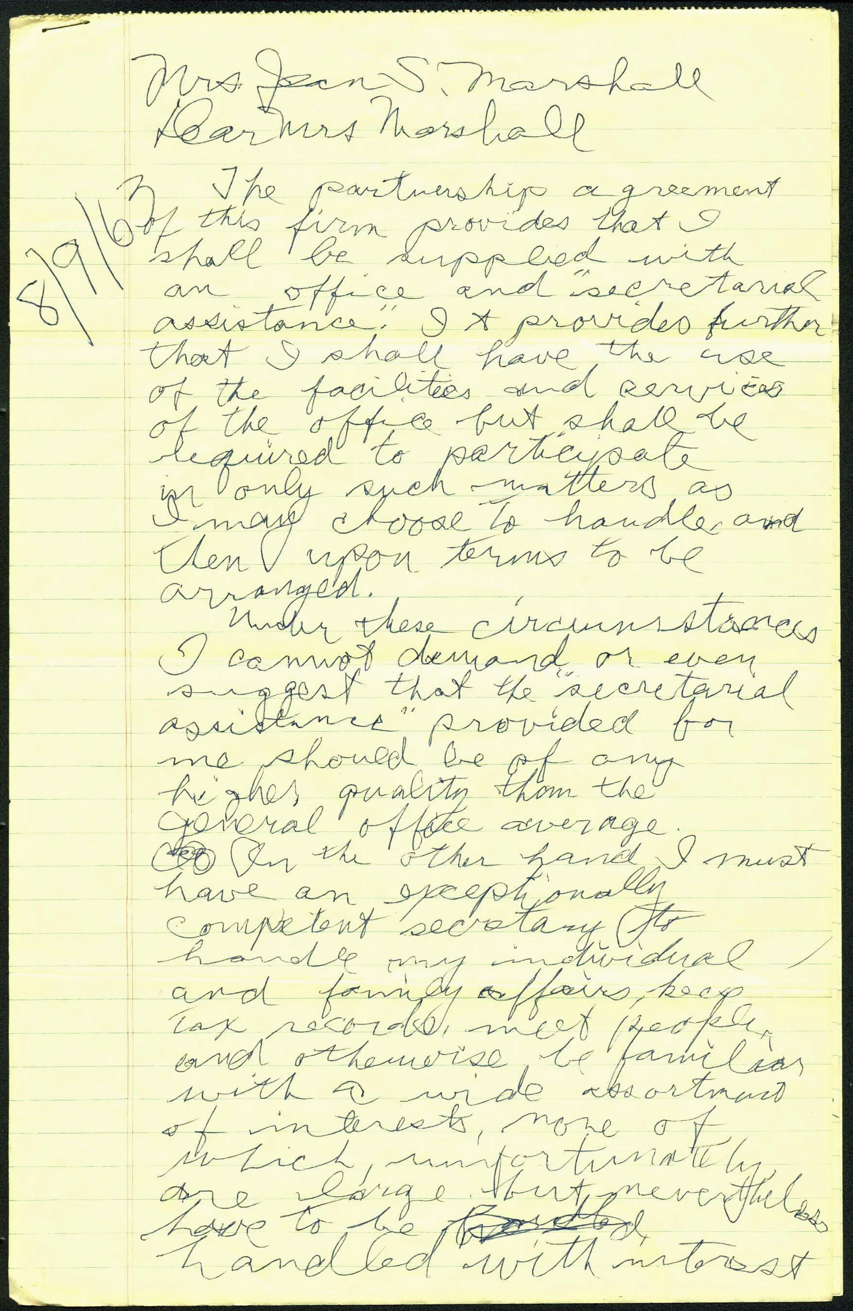 Bobby (Robert T) Jones Signed 3 Page Hand Written 1963 Letter PSA/DNA #Z05381 - Image 3