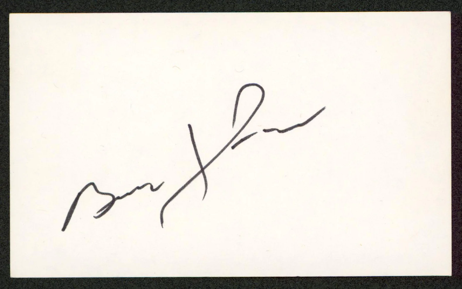 Brad Johnson Marlboro Man Authentic Signed 3x5 Index Card BAS #BW70003 - Image 2