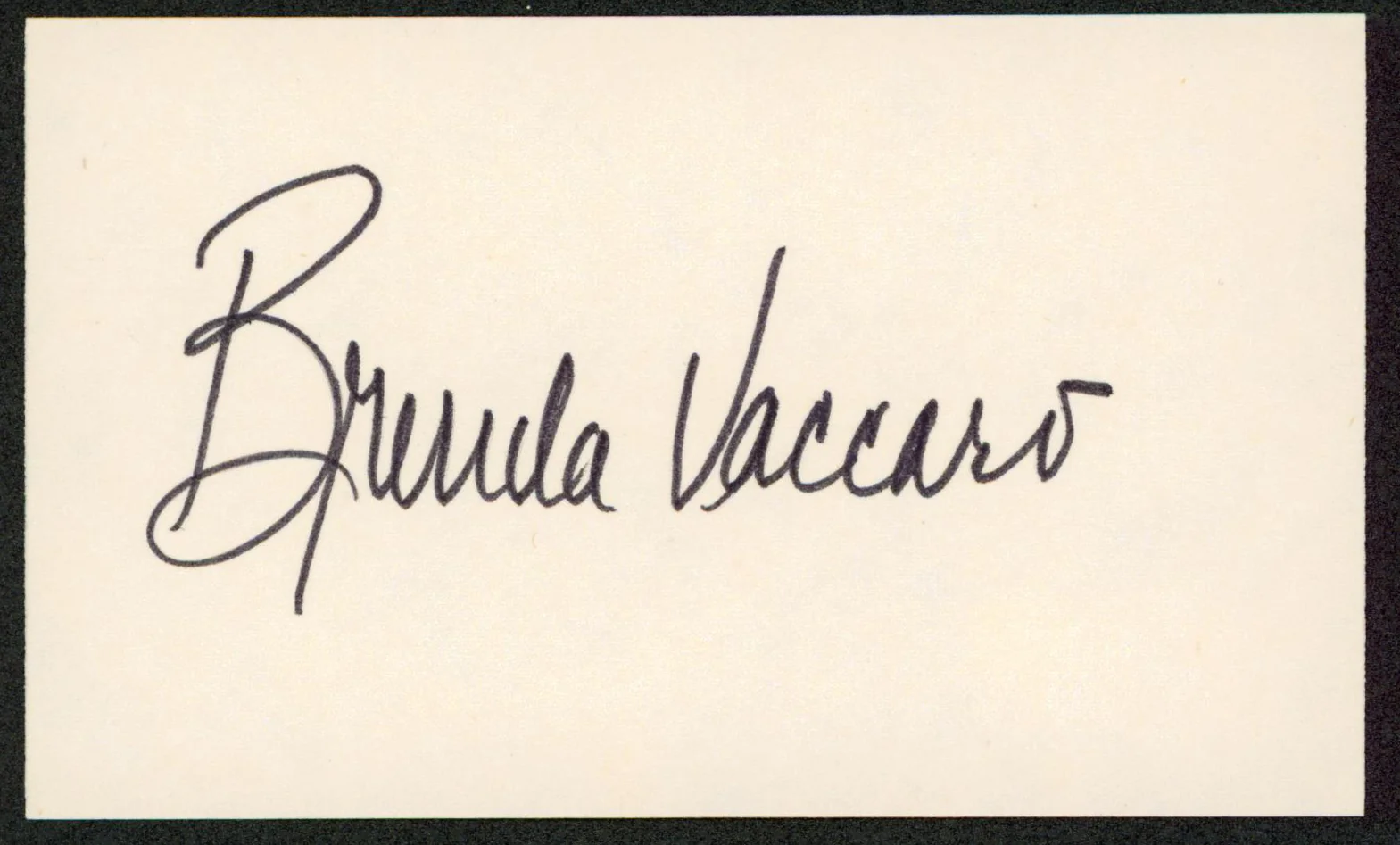 Brenda Vaccaro Once Is Not Enough Authentic Signed 3x5 Index Card BAS #BW70149 - Image 2