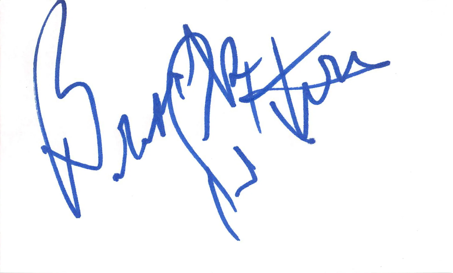 Brock Peters Star Trek VI Authentic Signed 3x5 Index Card BAS #BL96218 - Image 2