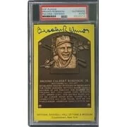 Brooks Robinson Signed 4x6 Baltimore Orioles HOF Plaque Card PSA/DNA 85025712 - Image 3