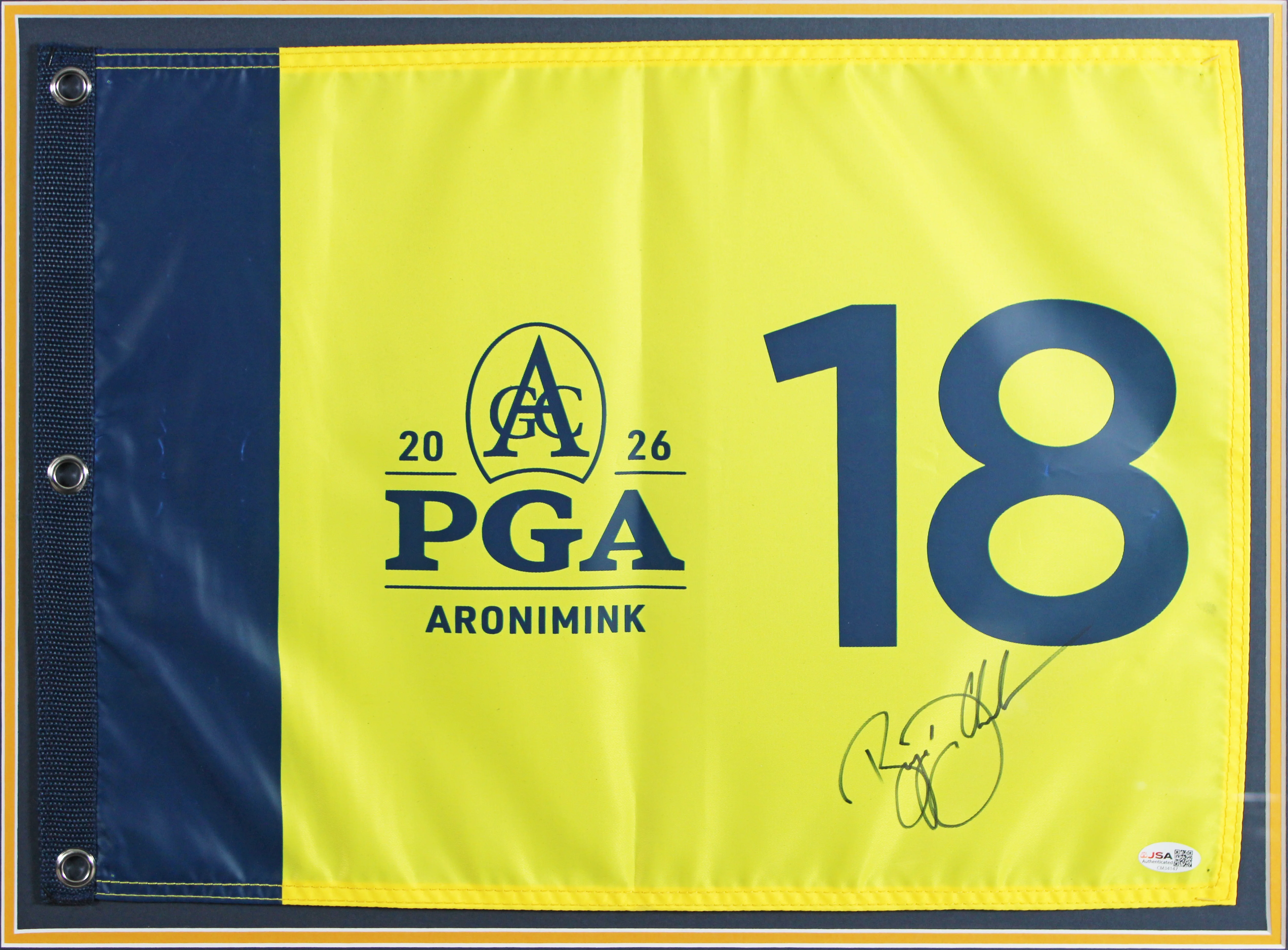 Bryson DeChambeau Signed & Framed 2026 PGA Championship Pin Flag JSA #CM34147 - Image 3