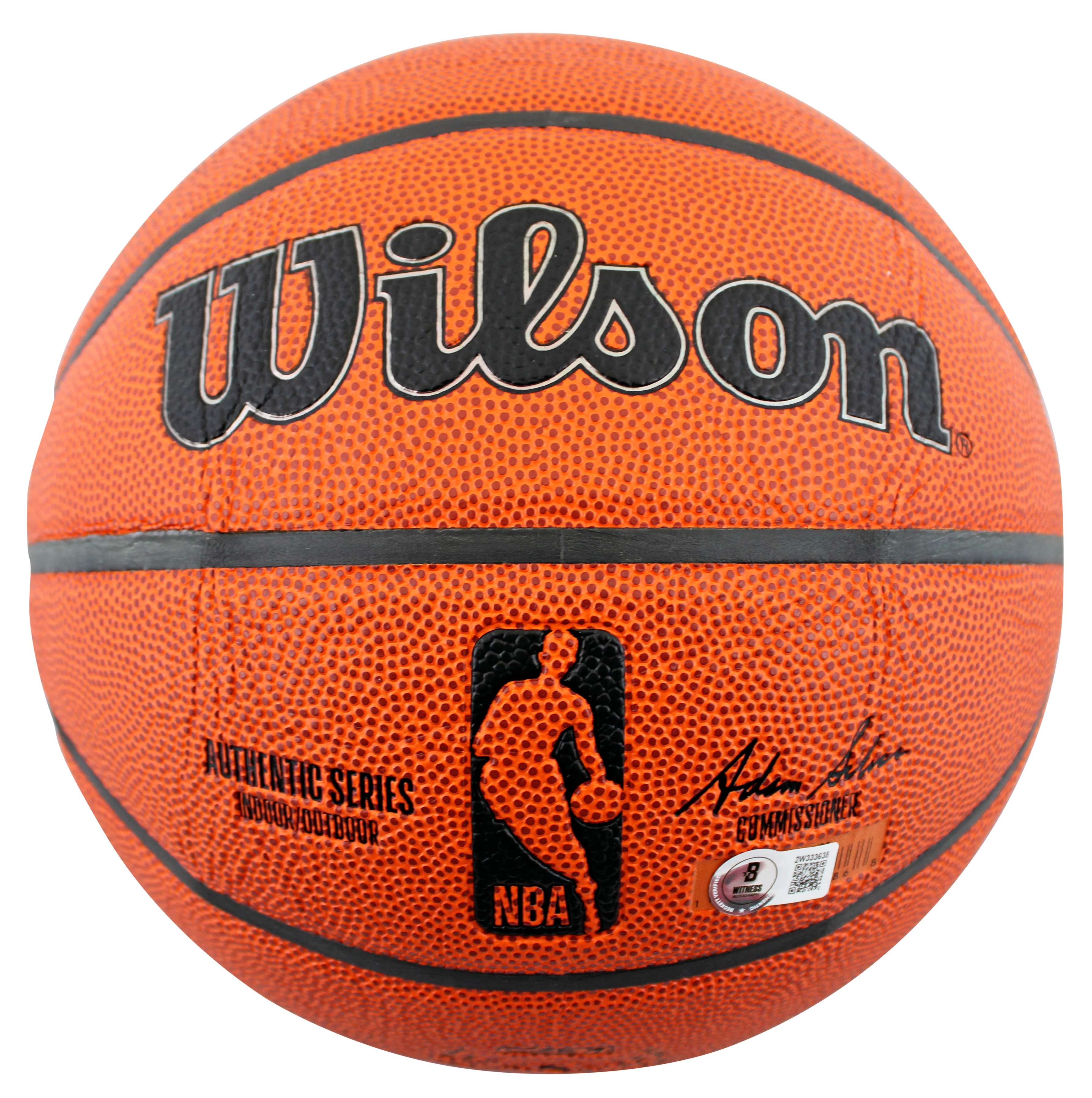 Bucks Oscar Robertson Authentic Signed Wilson Basketball Autographed BAS Witness - Image 4