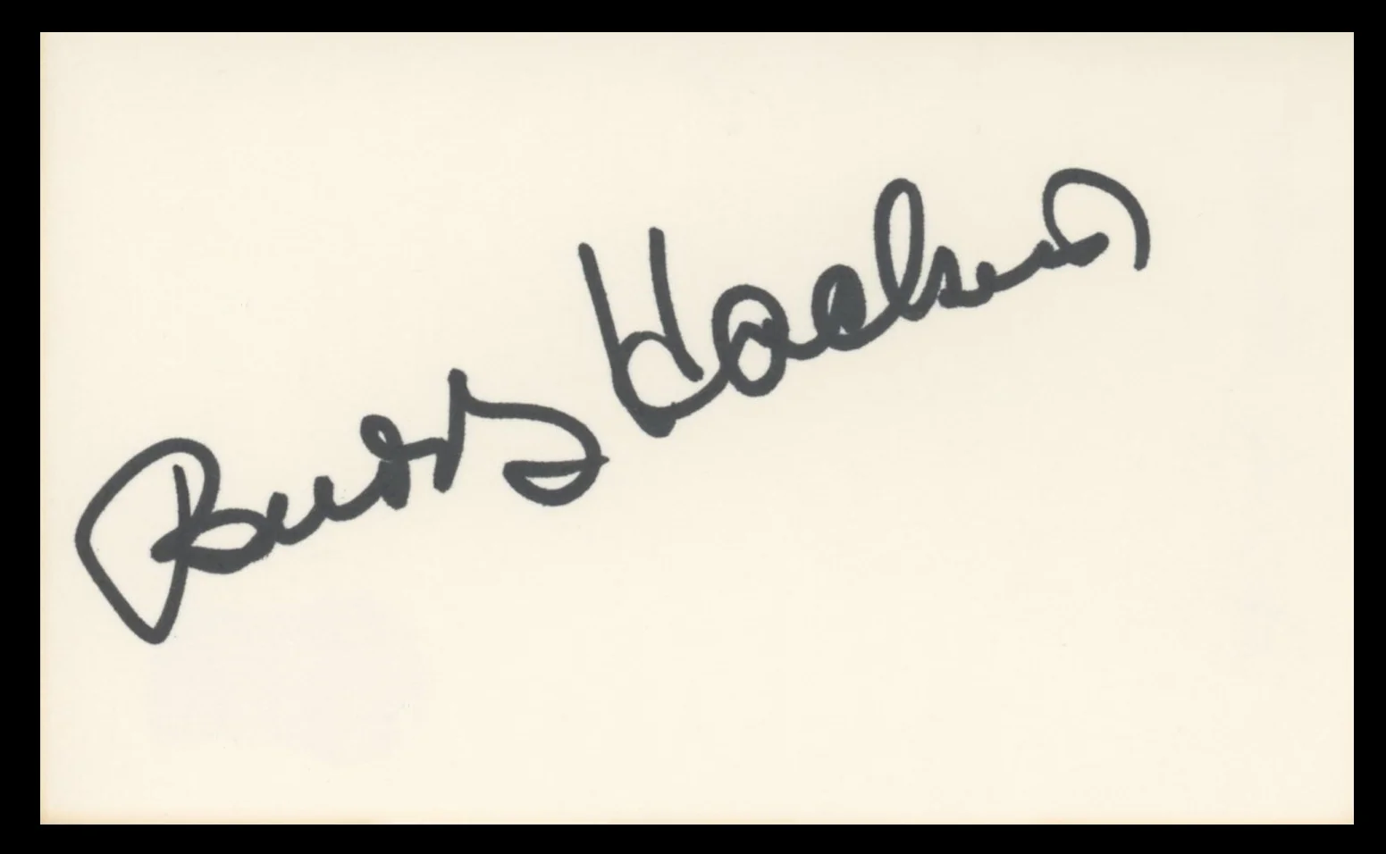 Buddy Hackett The Music Man Authentic Signed 3x5 Index Card BAS #BV59042 - Image 2