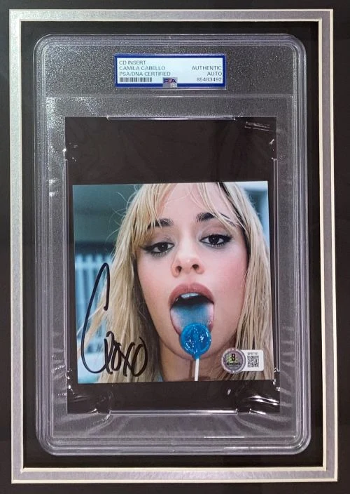 Camila Cabello Signed Framed C,XOXO CD Insert w/ 11x14 Photo PSA - Image 2