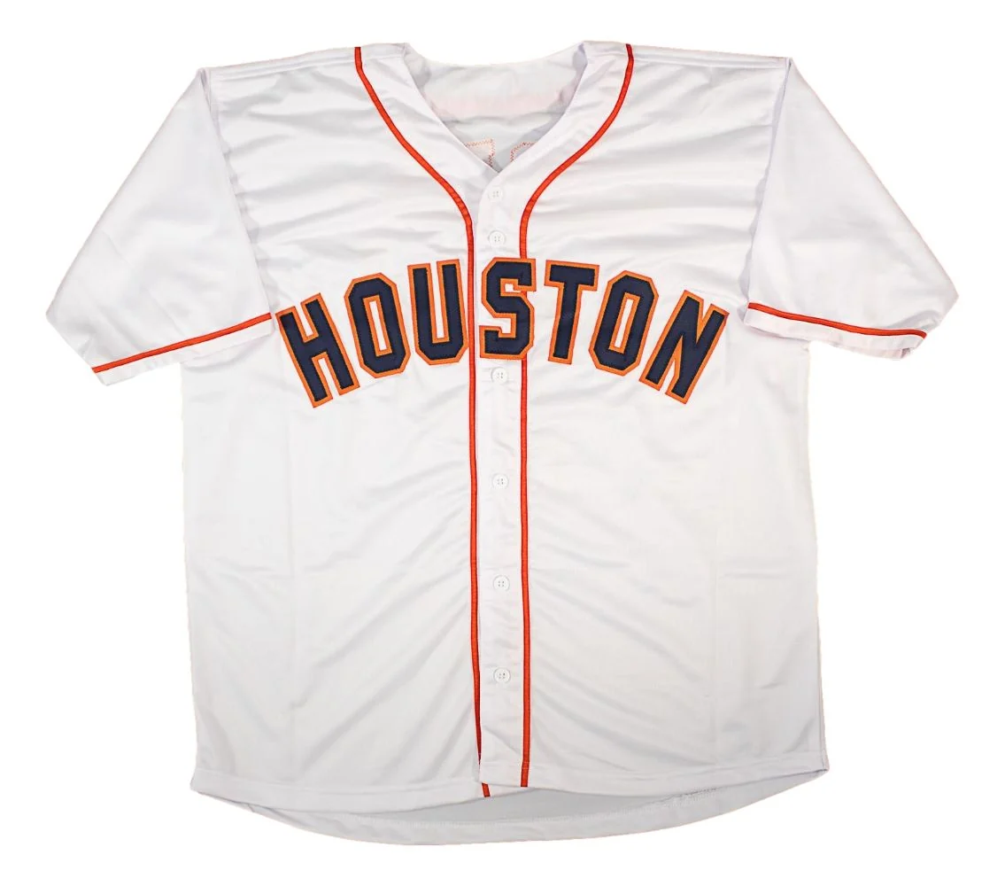 Carlos Correa Houston Signed White Baseball Jersey BAS - Image 3