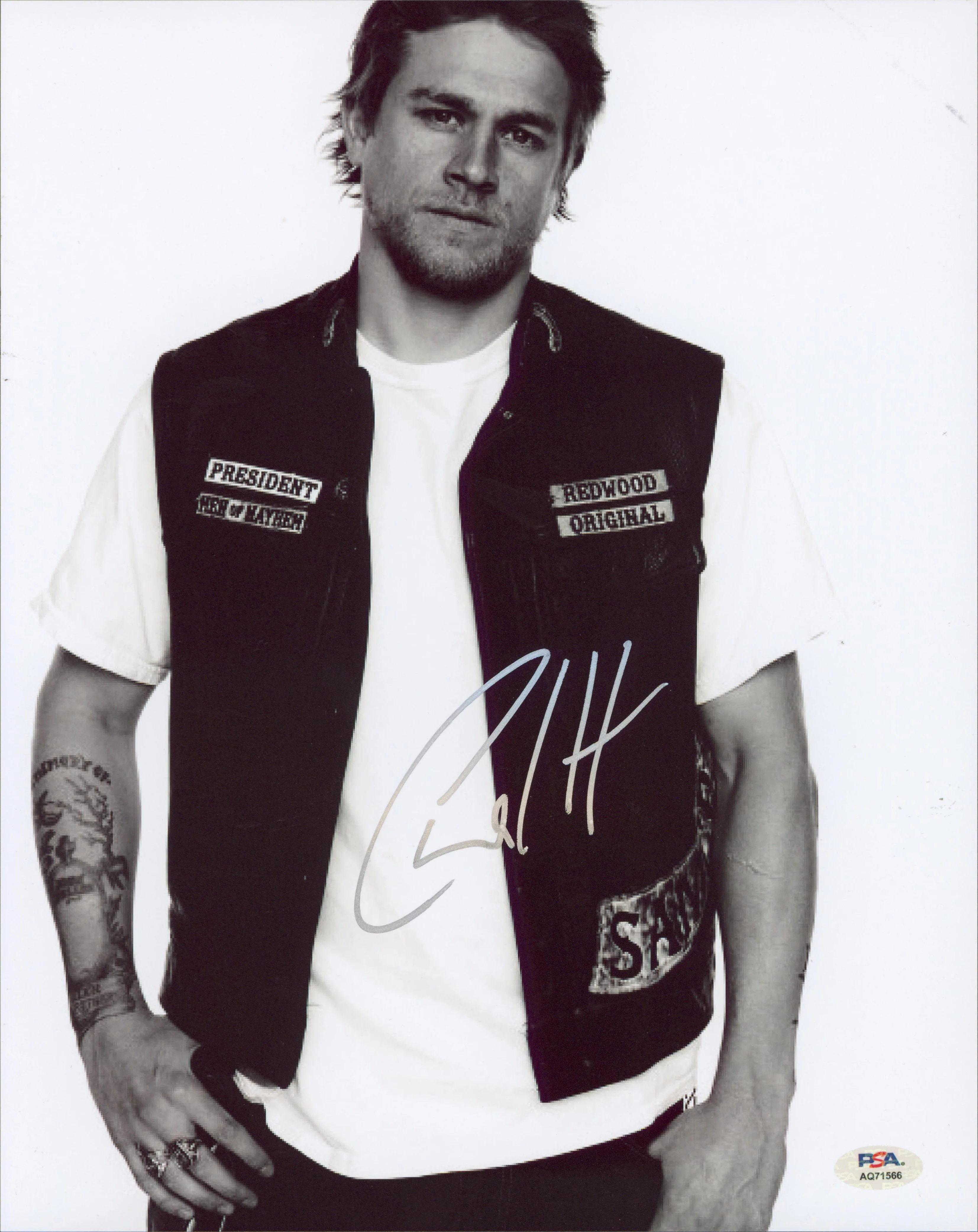 Charlie Hunnam Sons of Anarchy Authentic Signed 11x14 Photo PSA/DNA #AQ71566 - Image 2