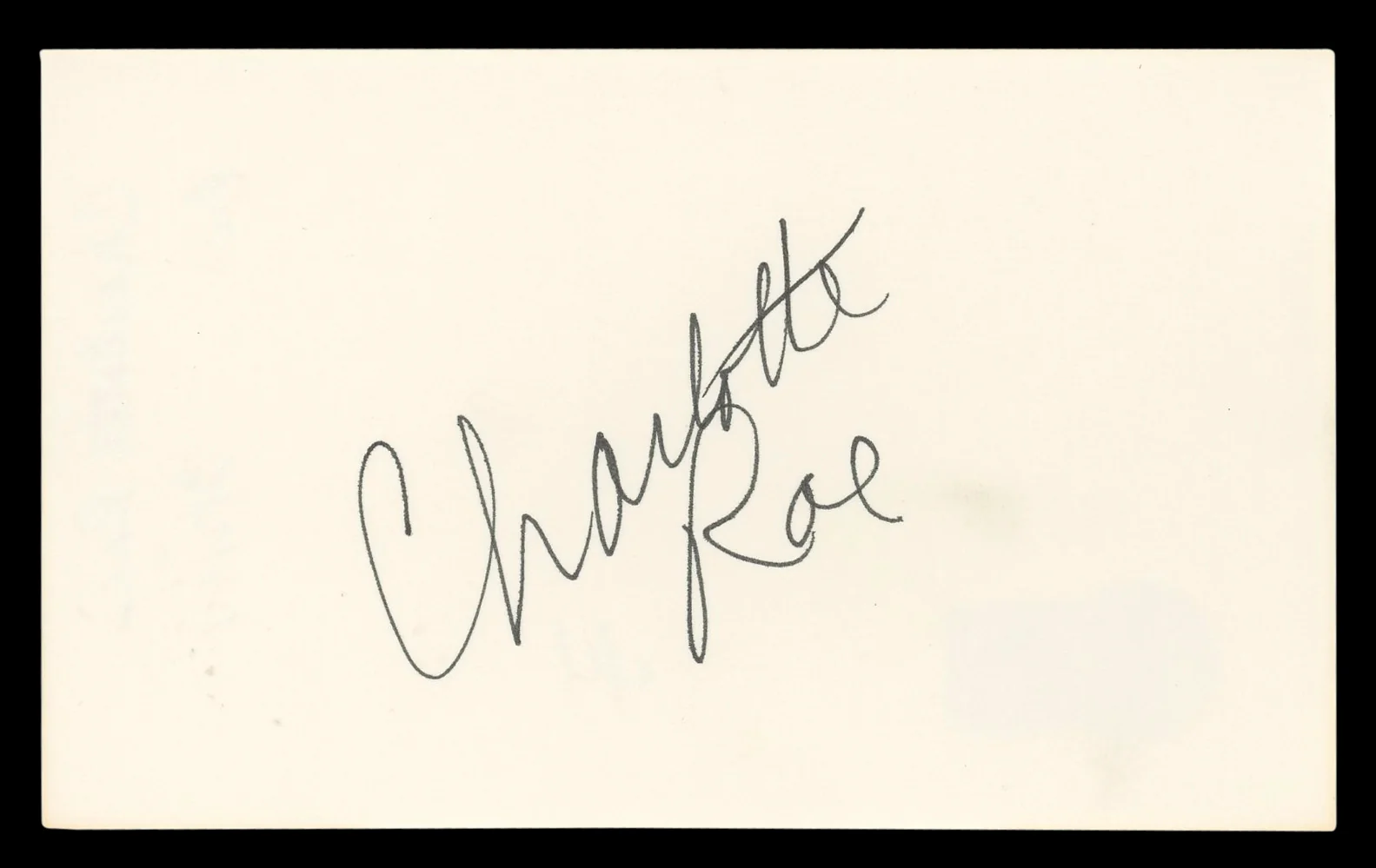 Charlotte Rae The Facts of Life Authentic Signed 3x5 Index Card BAS #BL96725 - Image 2