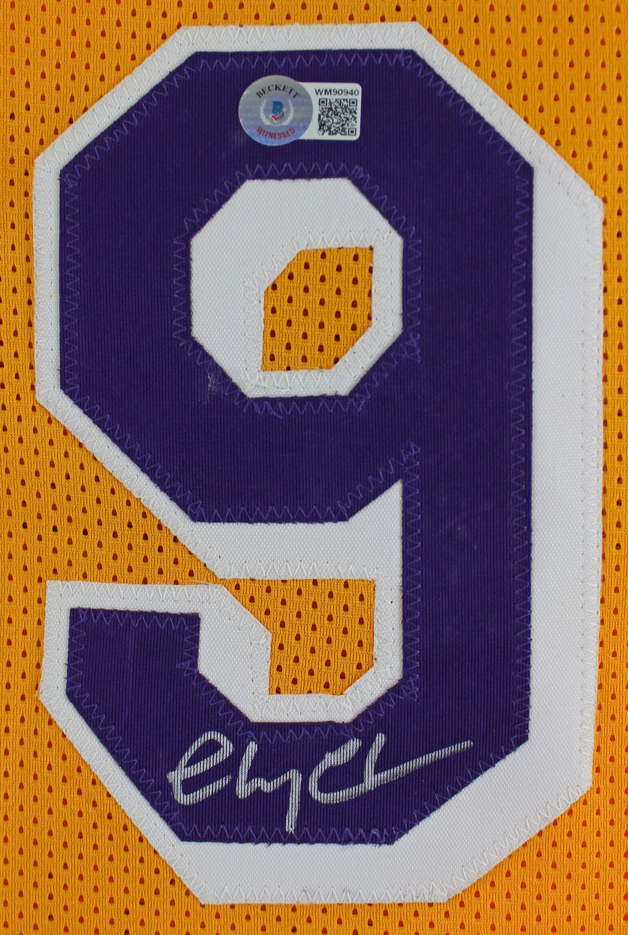 Chevy Chase Authentic Signed Yellow Fletch Jersey Autographed BAS Witnessed - Image 4
