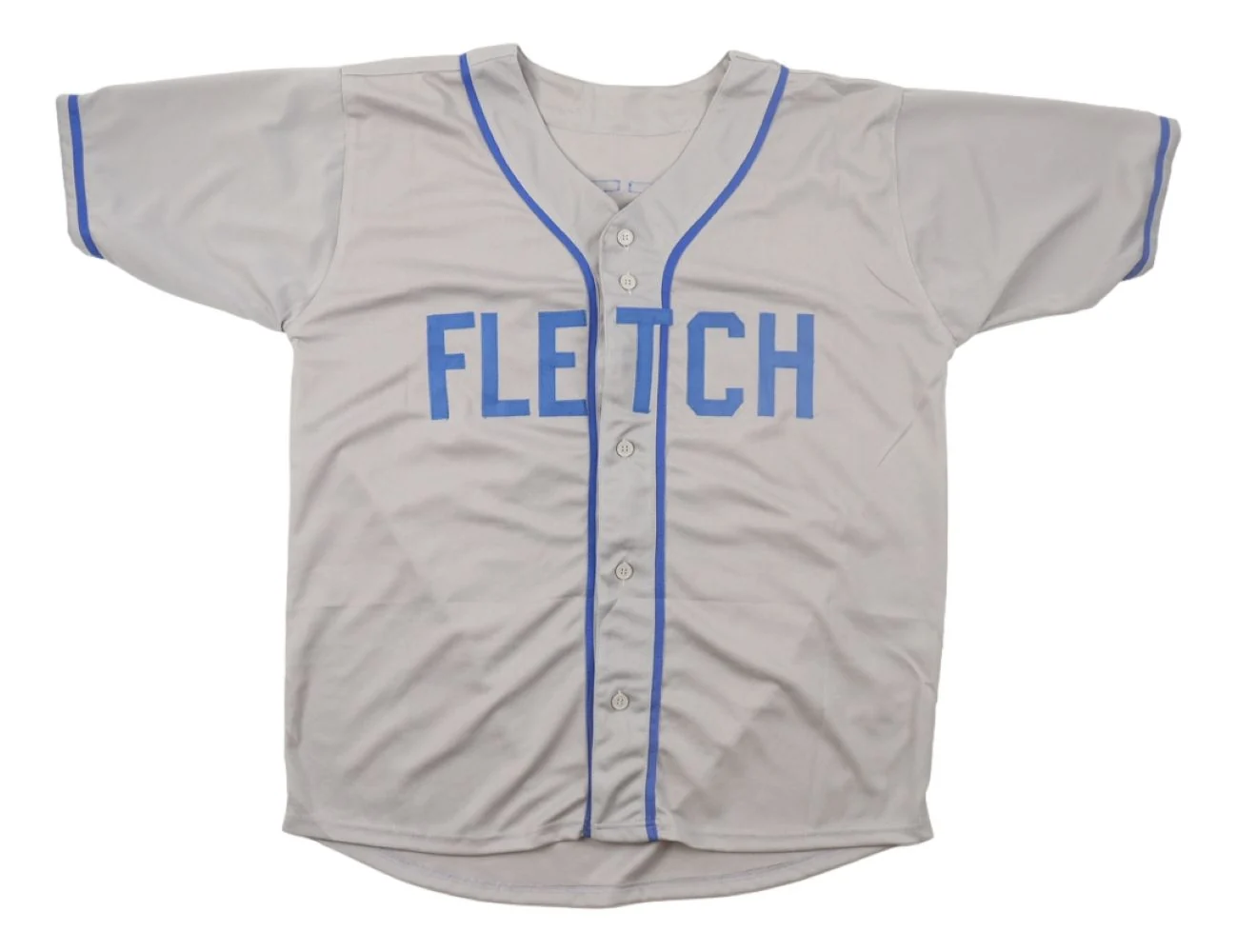 Chevy Chase Signed Los Angeles Gray Fletch Baseball Jersey BAS - Image 3