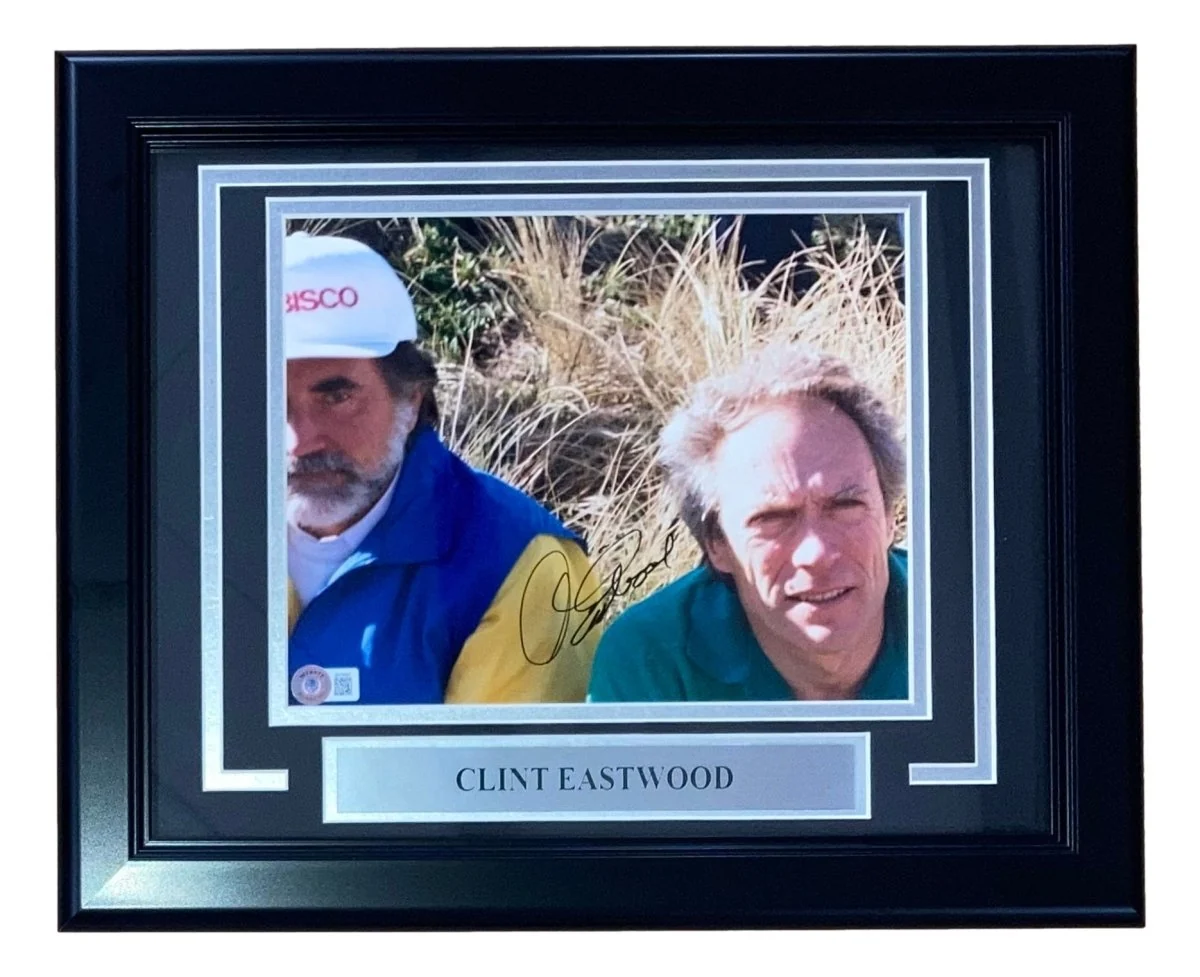 Clint Eastwood Signed Framed 8x10 Photo BAS BH78967