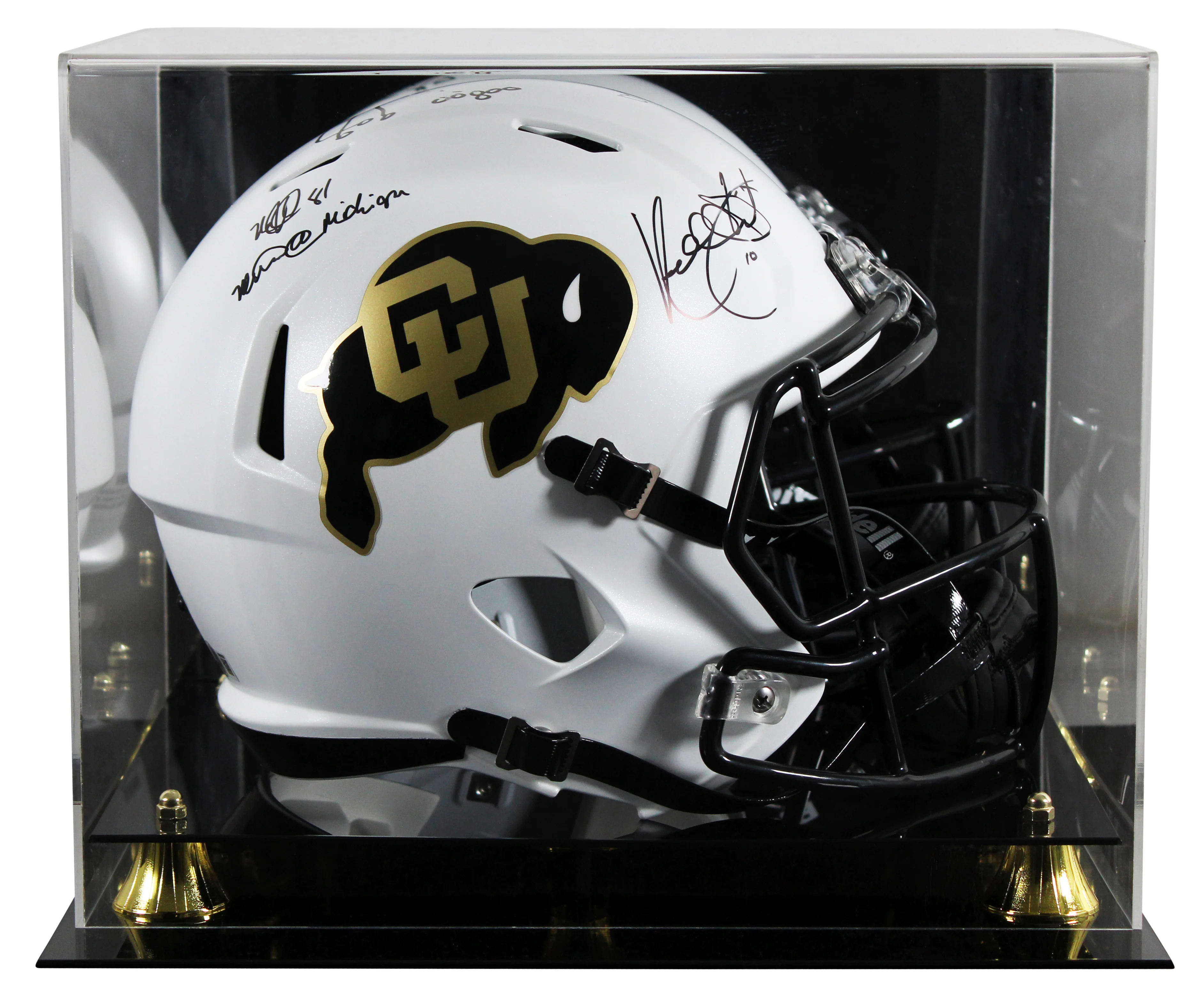 Colorado Stewart & Westbrook "Miracle" Signed F/S Speed Rep Helmet W/ Case BAS W