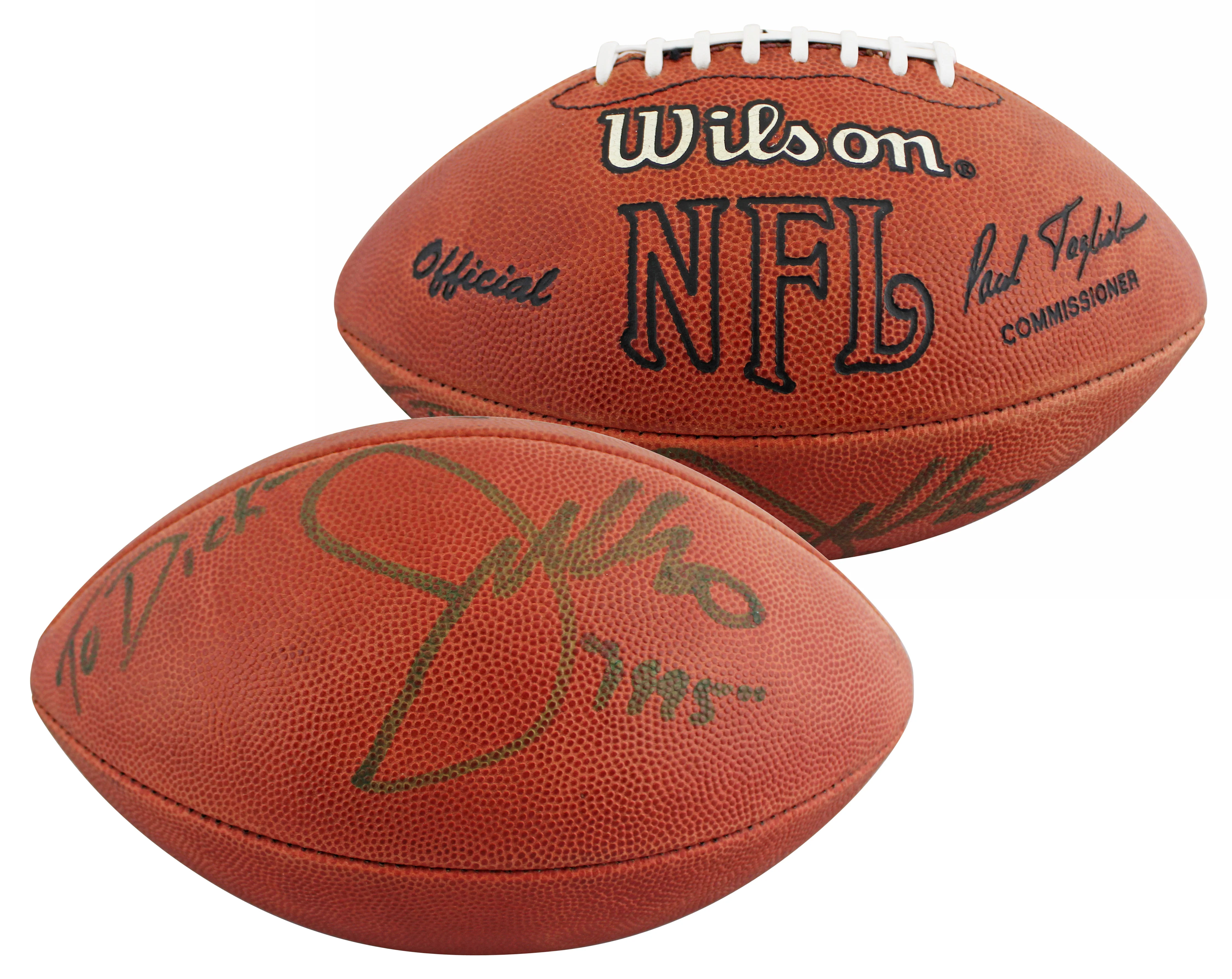 Commanders Joe Gibbs "1995" Signed Wilson Official Nfl Football BAS #BV01125 - Image 2