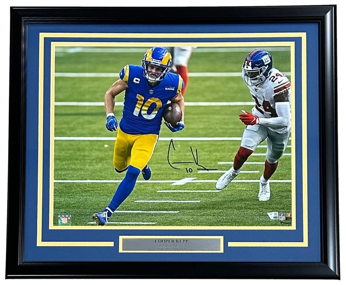 Cooper Kupp Signed Framed 16x20 Los Angeles Rams Photo vs Giants Fanatics