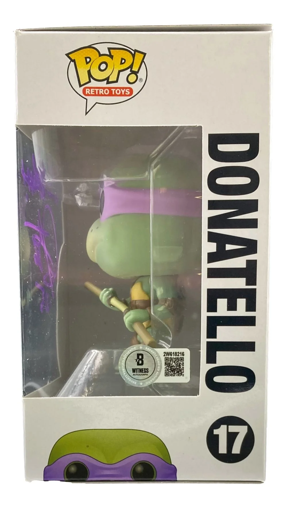 Corey Feldman Signed Teenage Mutant Ninja Turtles Funko Pop #17 God Bless BAS - Image 2