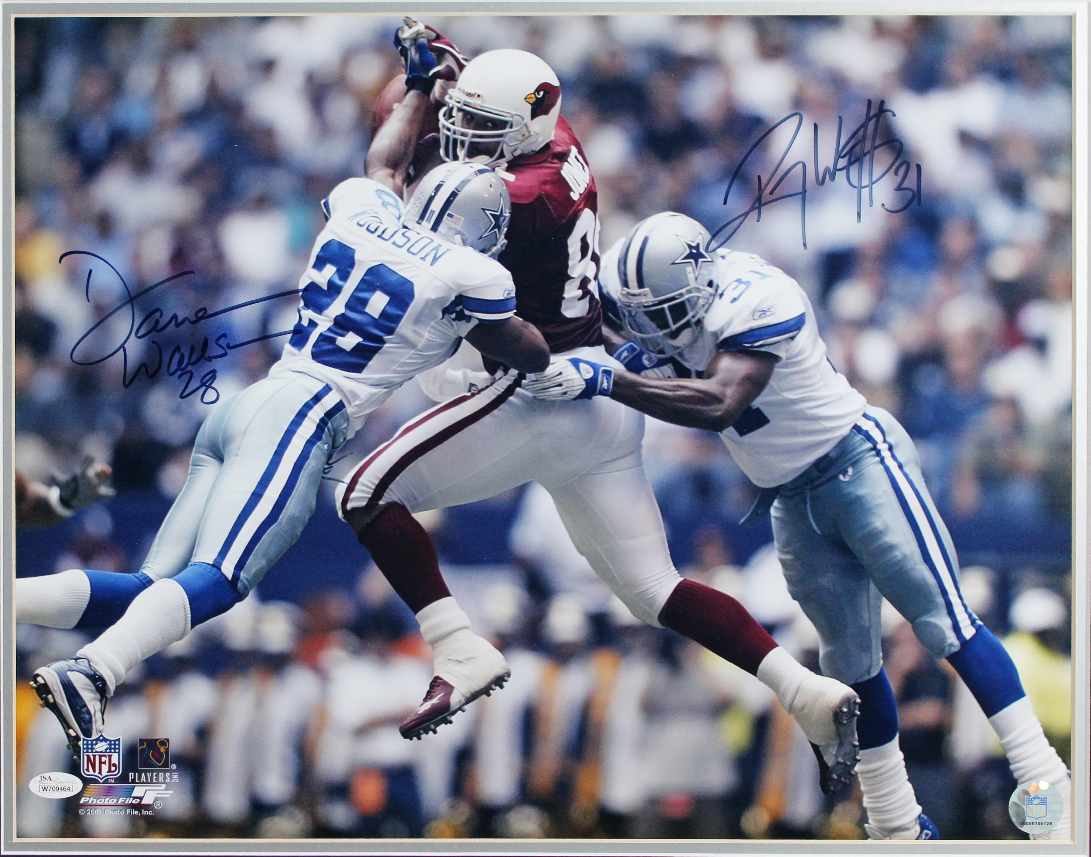 Cowboys Darren Woodson & Roy Williams Signed 16x20 Framed Photo JSA #W709464 - Image 3