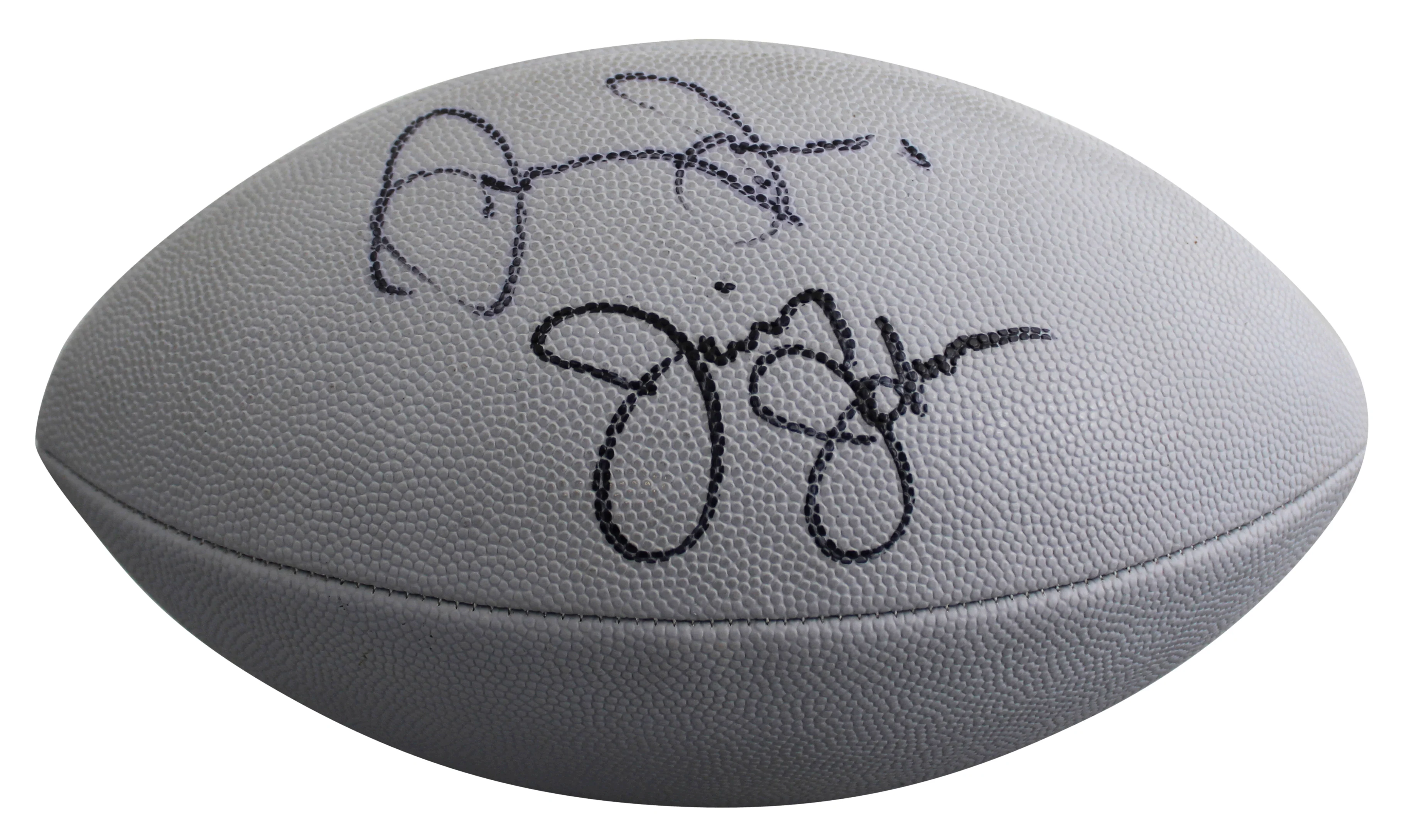 Cowboys Jerry Jones & Jimmy Johnson Signed Grey Wilson Nfl Football JSA #AN53987 - Image 3
