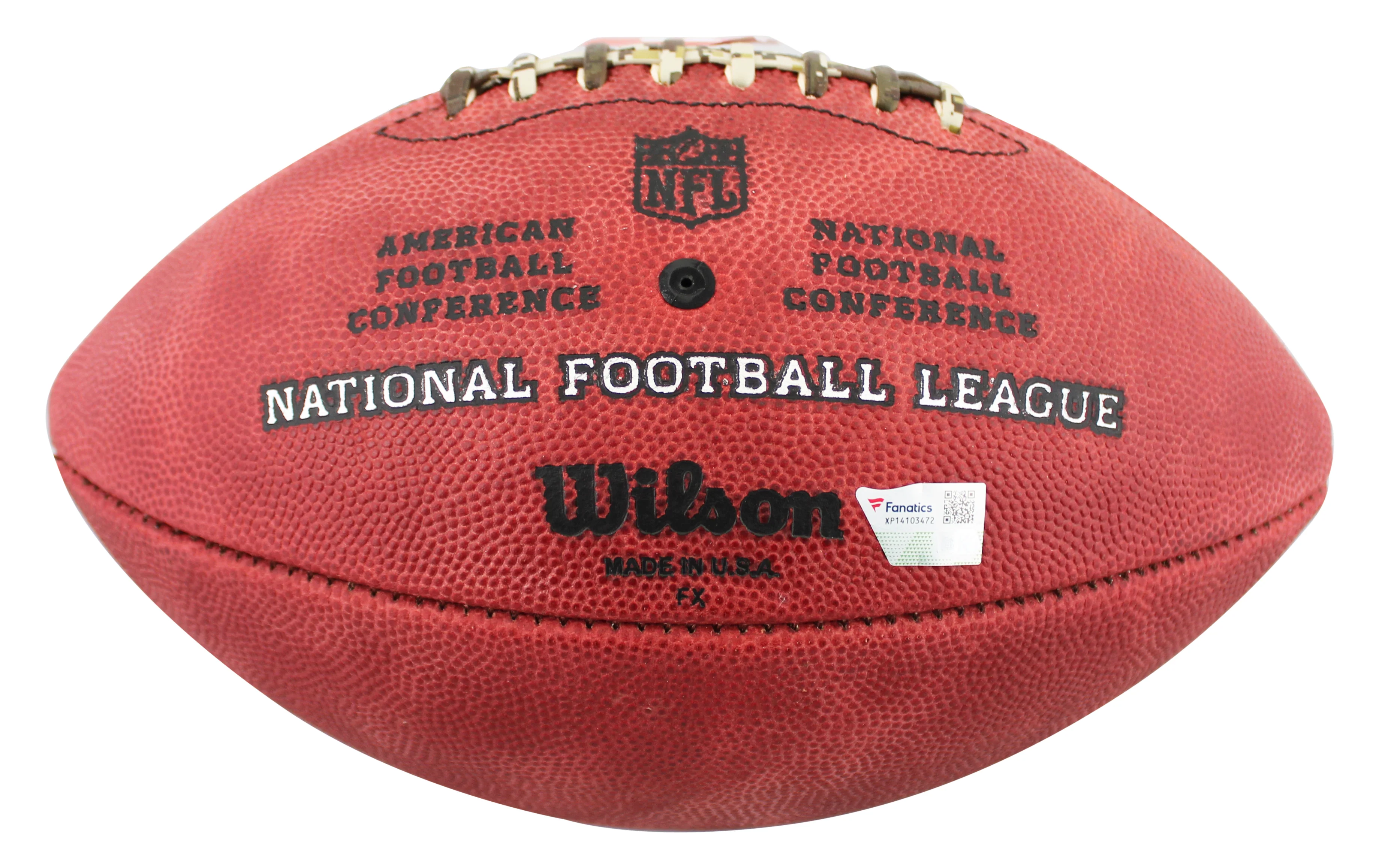 Cowboys Micah Parsons Signed "Duke" Team Showcase Football W/ Case Fanatics - Image 6