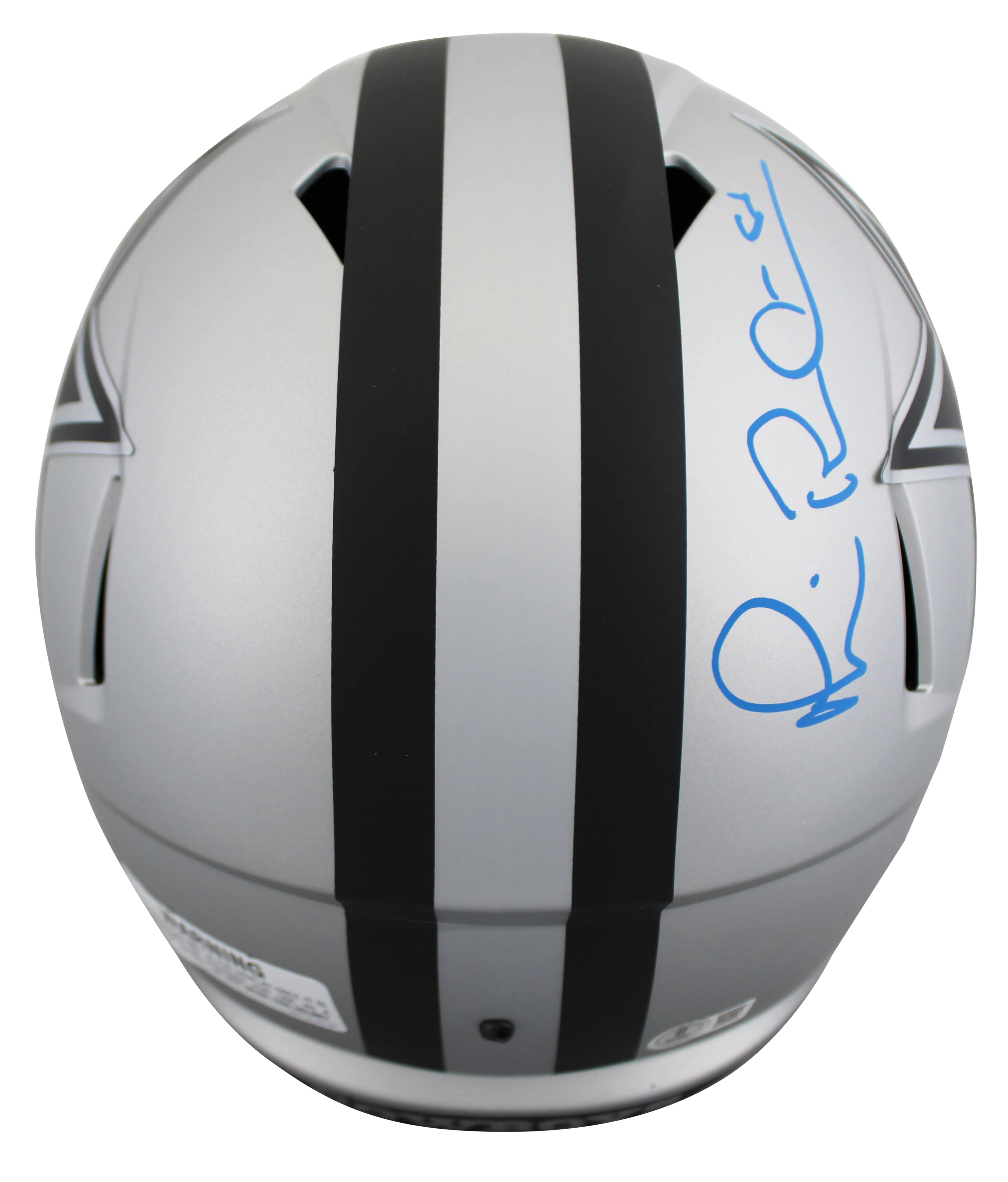 Cowboys Michael Irvin Signed Rave Full Size Speed Rep Helmet BAS Witnessed - Image 3
