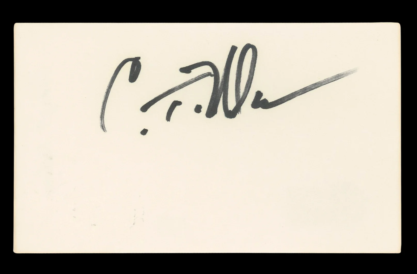 Craig T. Nelson Coach Authentic Signed 3x5 Index Card Autographed BAS #BL96463 - Image 2