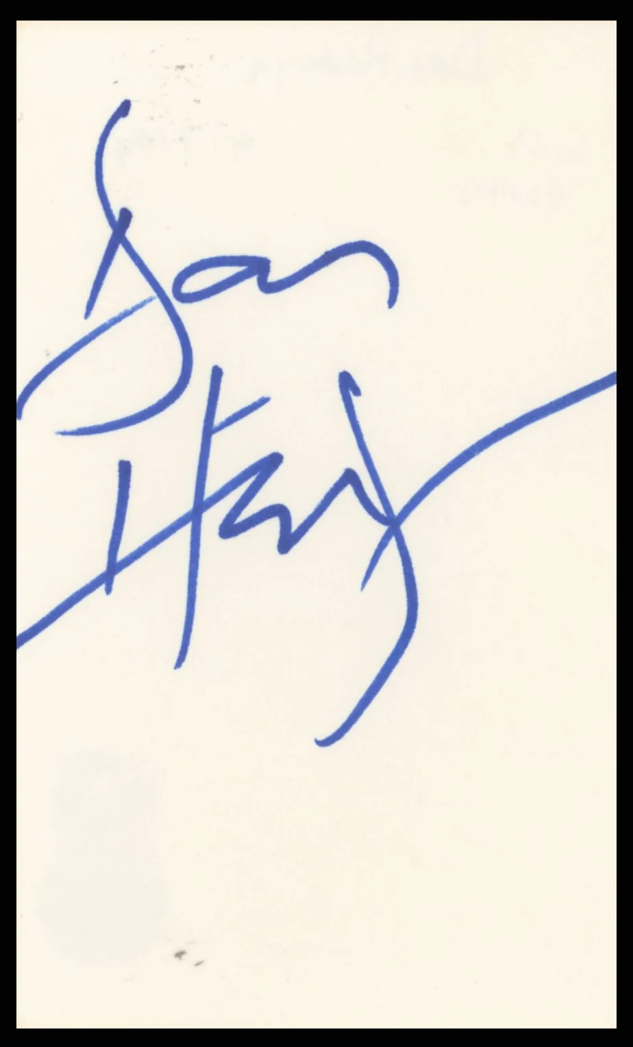 Dan Hedeya Commando Authentic Signed 3x5 Index Card Autographed BAS #BR26821