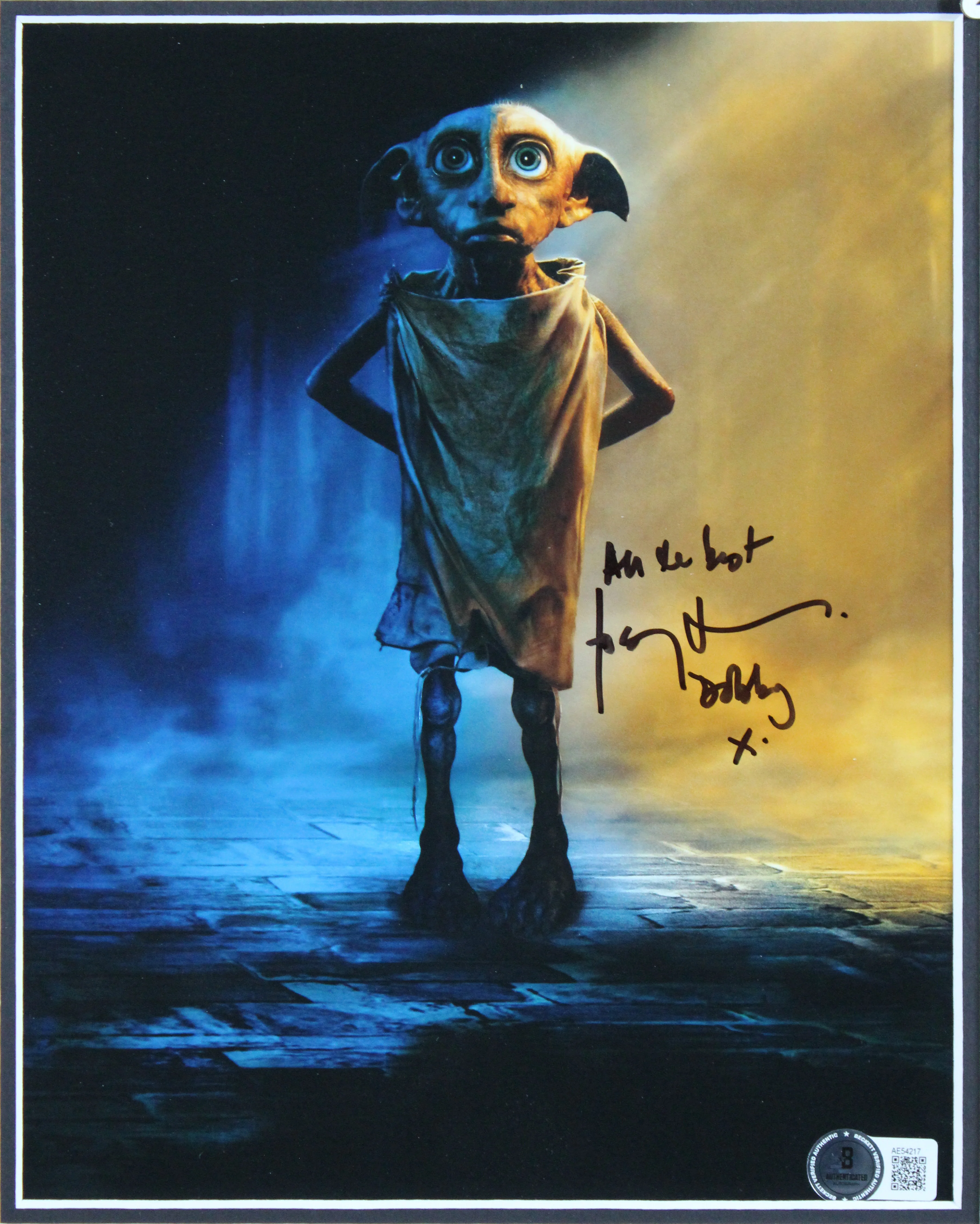 Daniel Radcliffe & Toby Jones Harry Potter Signed 8x10 Photo Framed Display BAS - Image 4