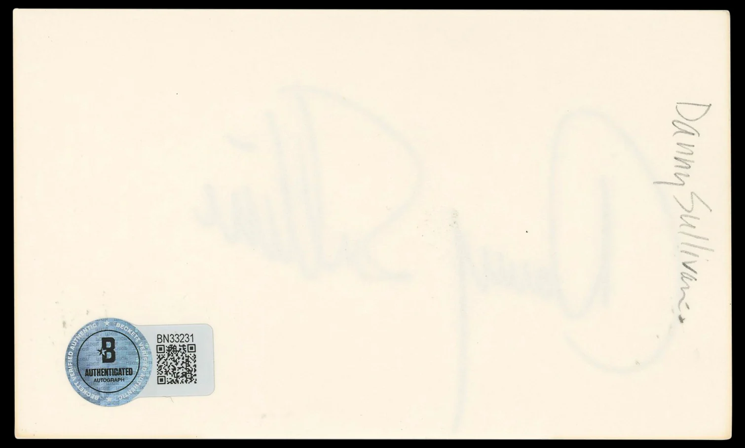 Danny Sullivan Authentic Signed 3x5 Index Card Autographed BAS #BN33231 - Image 3