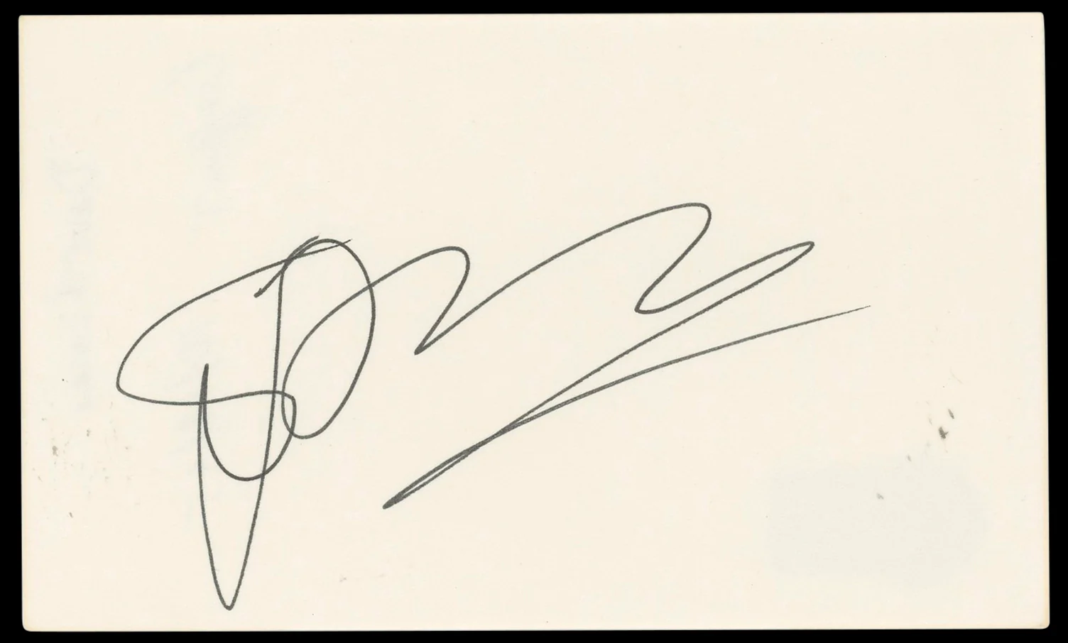 Dave Thomas Rat Race Authentic Signed 3x5 Index Card Autographed BAS #BN33311 - Image 2