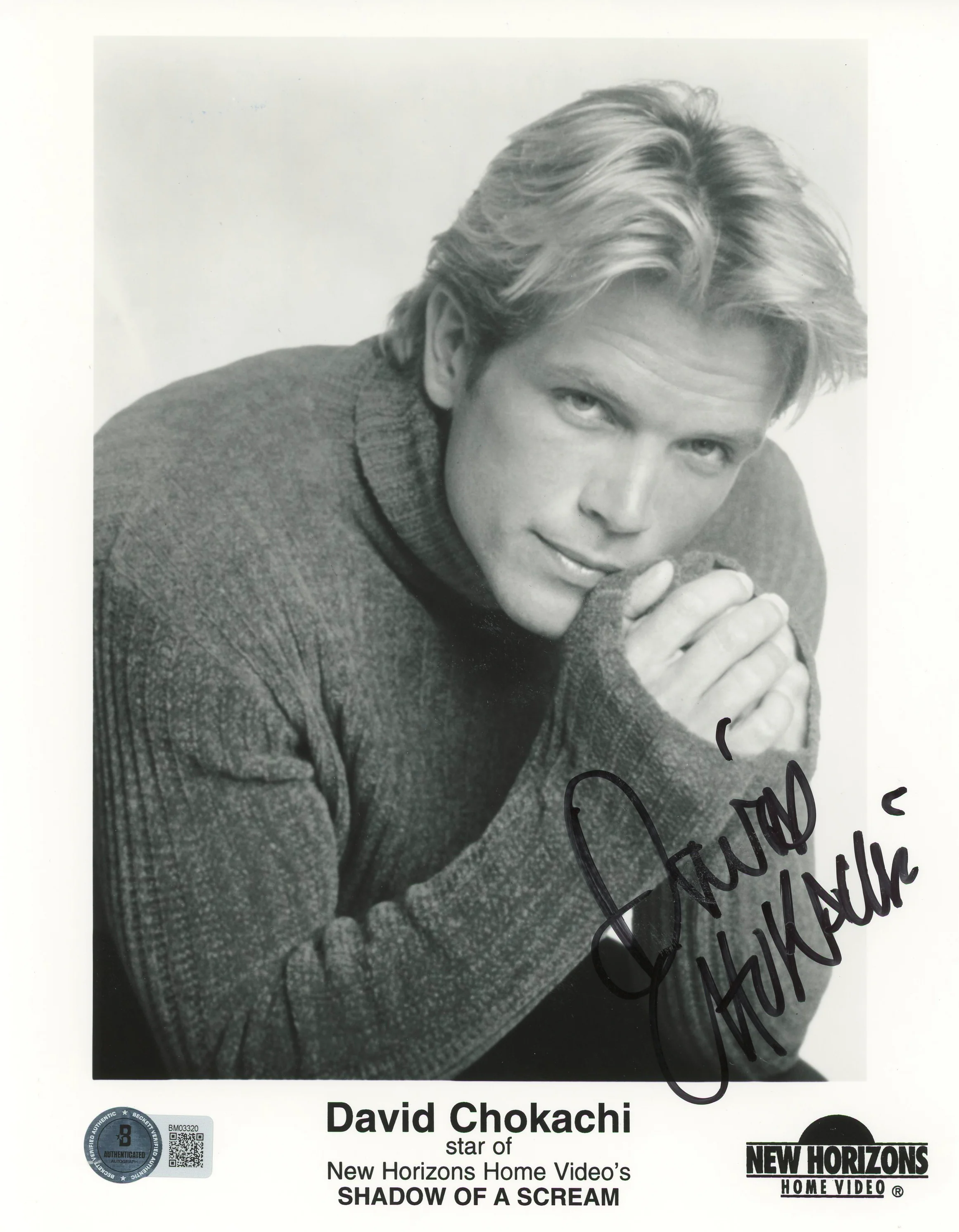 David Chokachi Shadow Of A Scream Authentic Signed 8x10 Photo BAS #BM03320 - Image 2