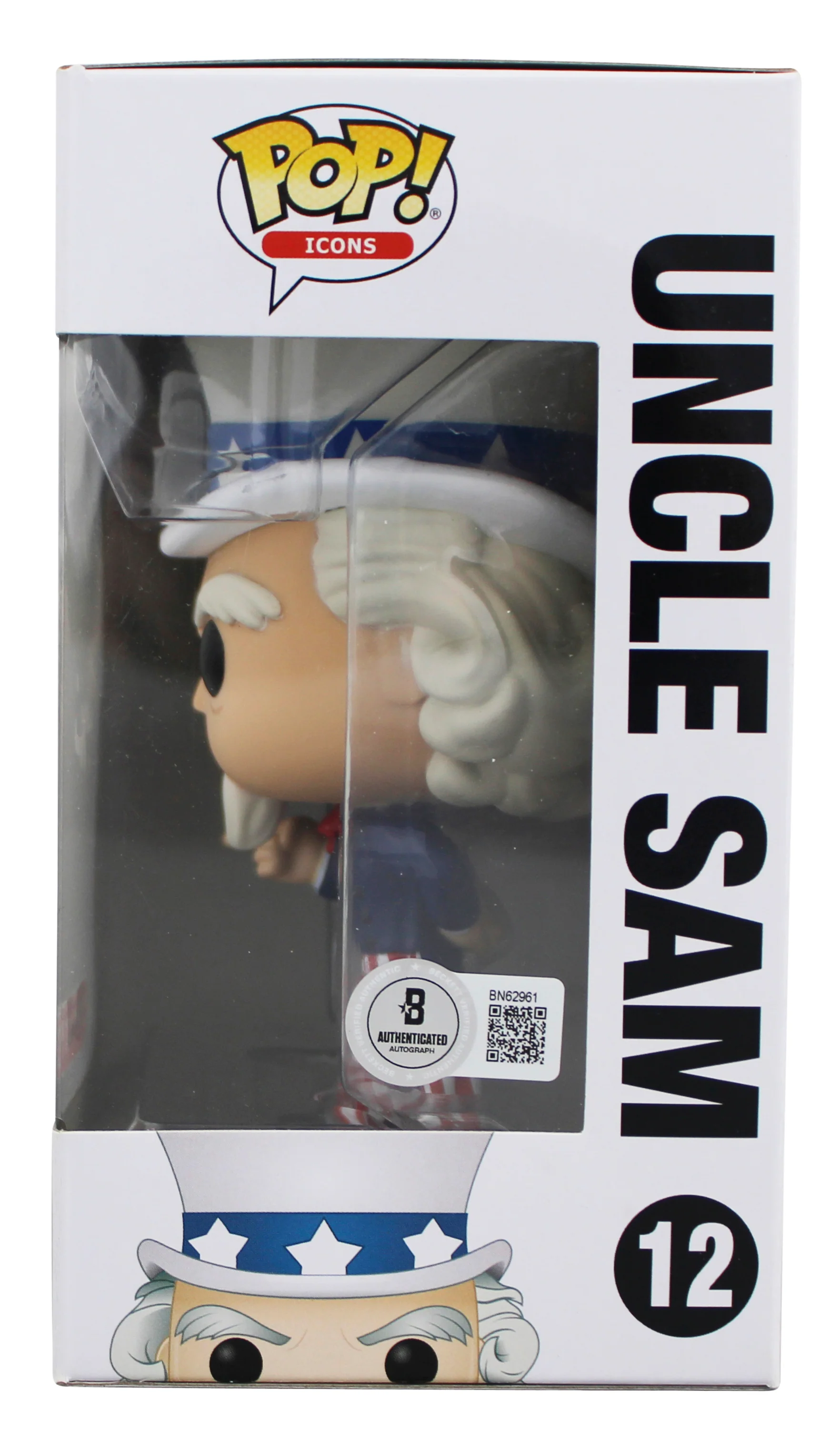 David Goggins Signed Uncle Sam #12 Funko Pop Vinyl Figure w/ White Sig BAS - Image 4