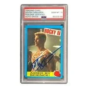Dolph Lundgren Signed Ivan Drago 1985 Topps #34 Trading Card PSA/DNA Gem MT 10 - Image 3