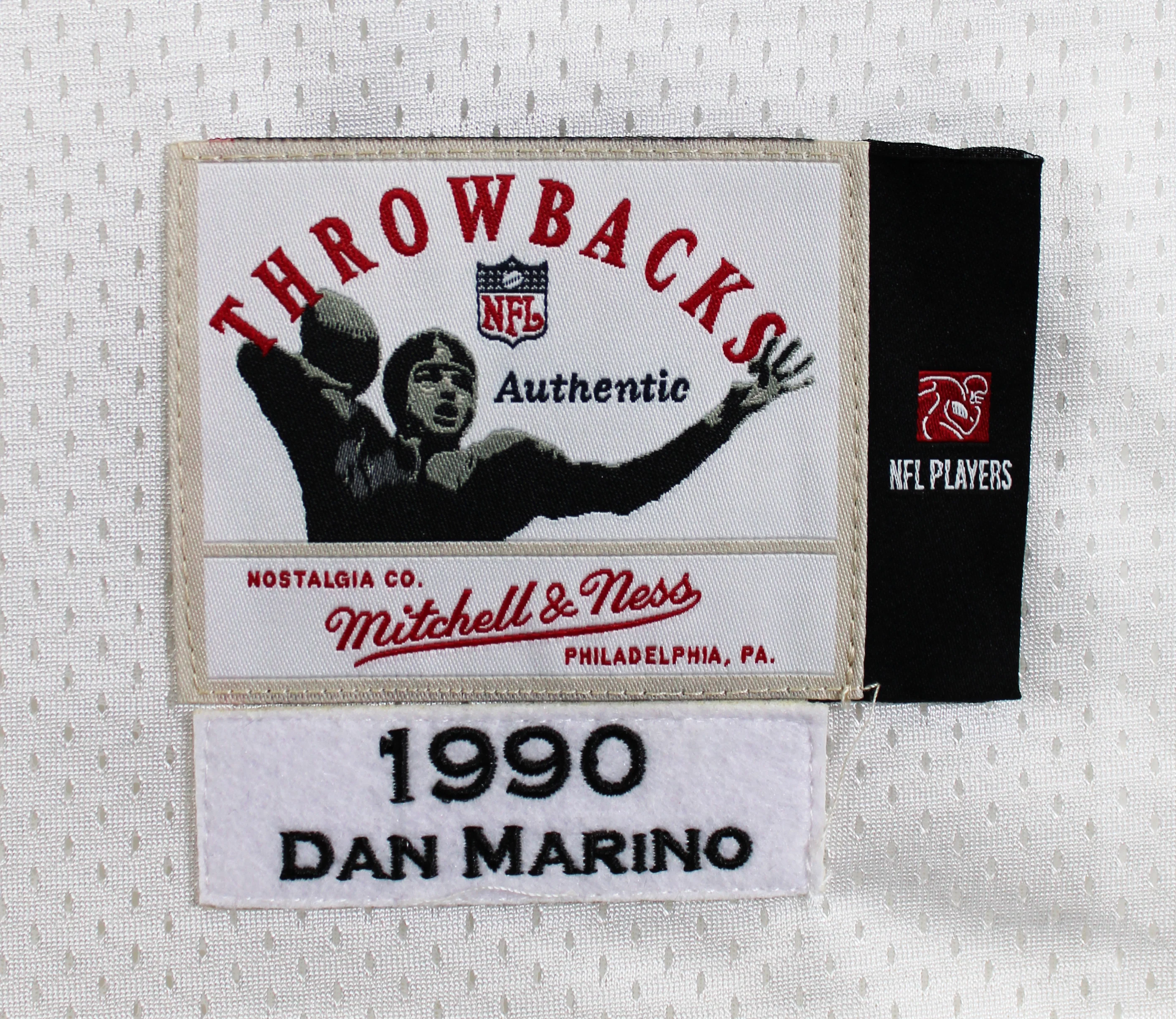 Dolphins Dan Marino Authentic Signed White 1990 TB Mitchell & Ness Jersey BAS - Image 9