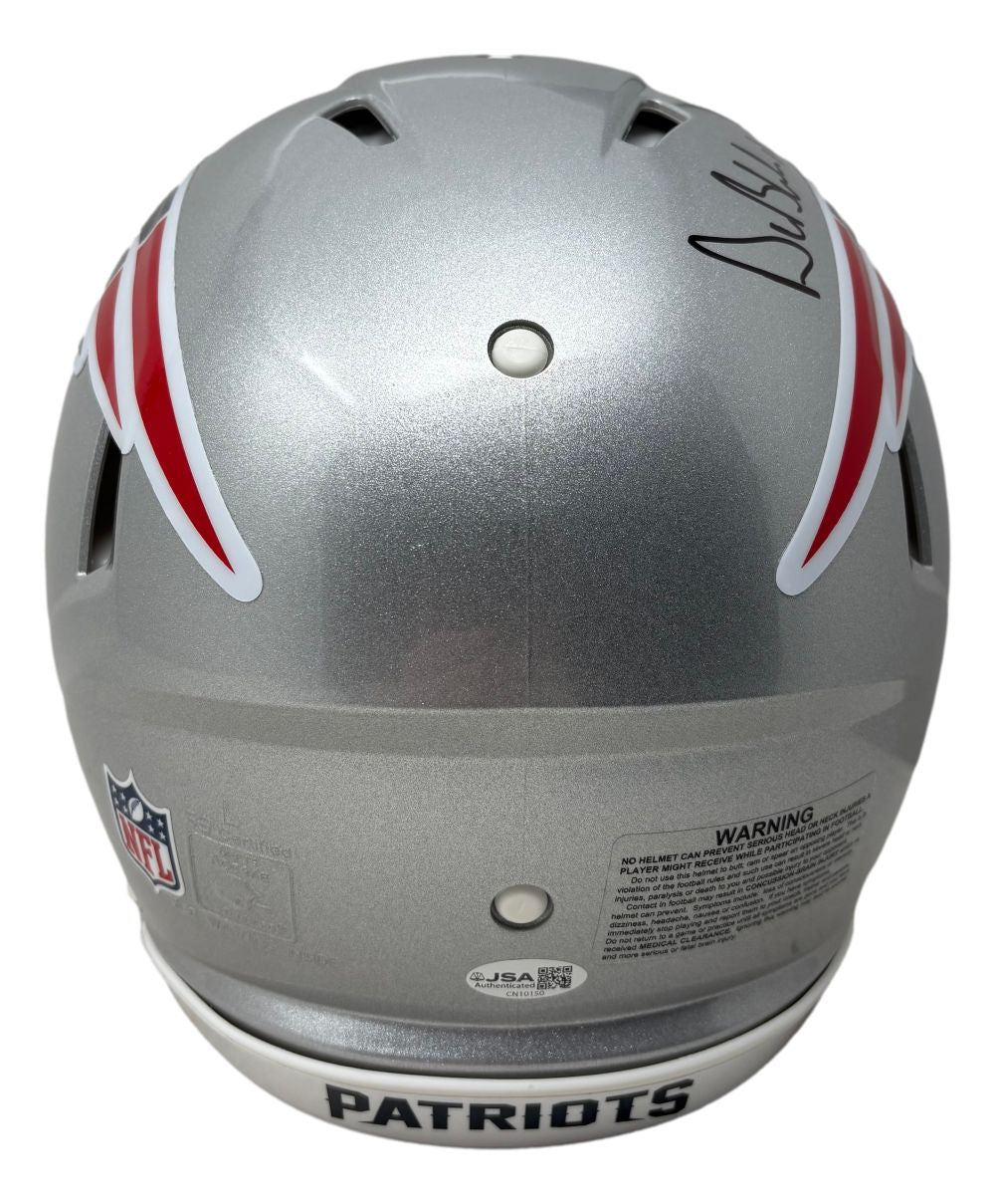 Drew Bledsoe Signed New England Patriots Full Size Authentic Speed Helmet JSA QR - Image 4