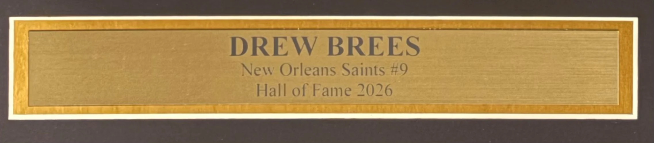 Drew Brees Signed Framed 16x20 New Orleans Saints White Jersey Photo BAS - Image 3