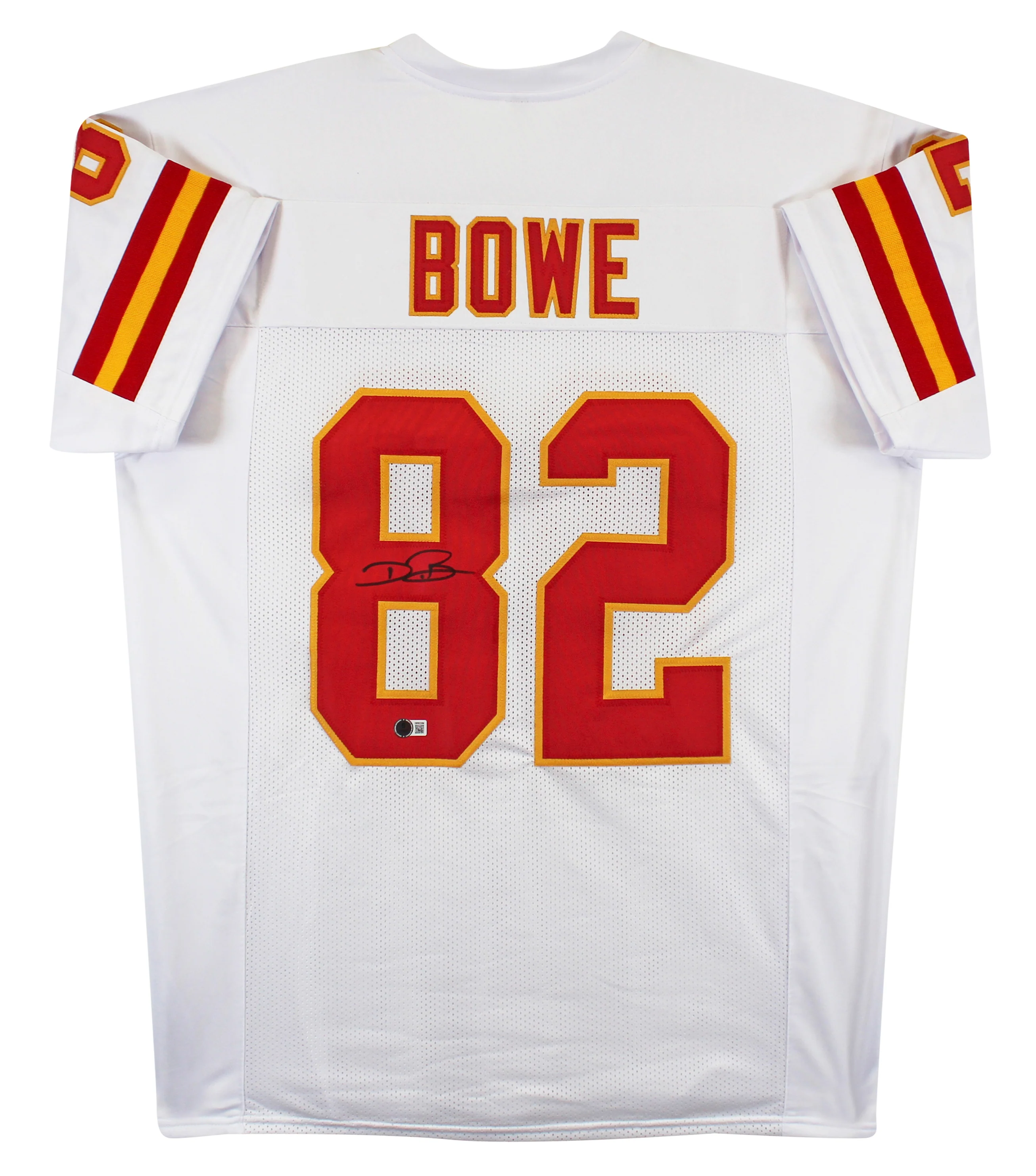 Dwayne Bowe Authentic Signed White Pro Style Jersey Autographed BAS - Image 2