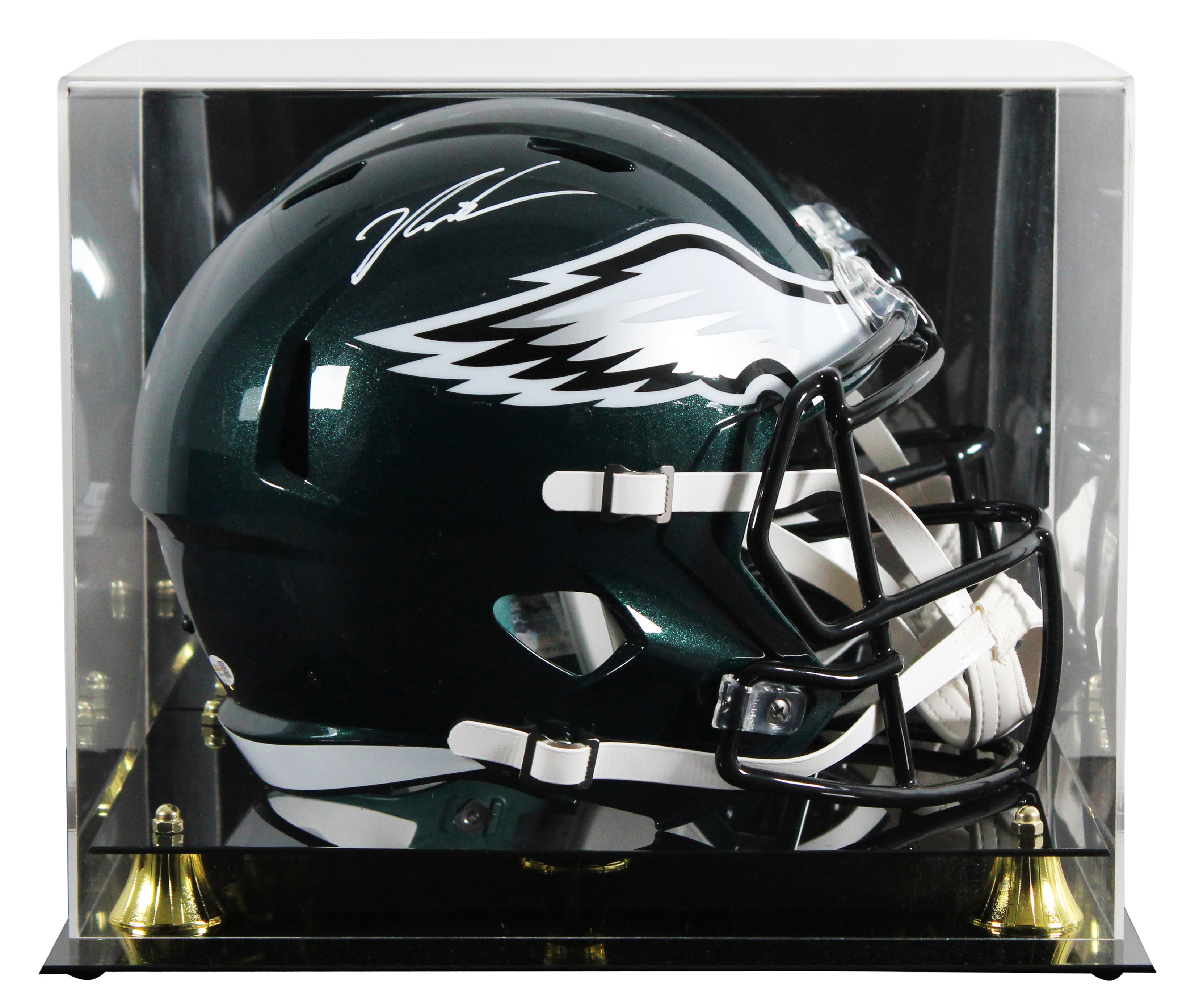 Eagles Jalen Carter Signed Full Size Speed Rep Helmet W/ Case JSA Witness - Image 2