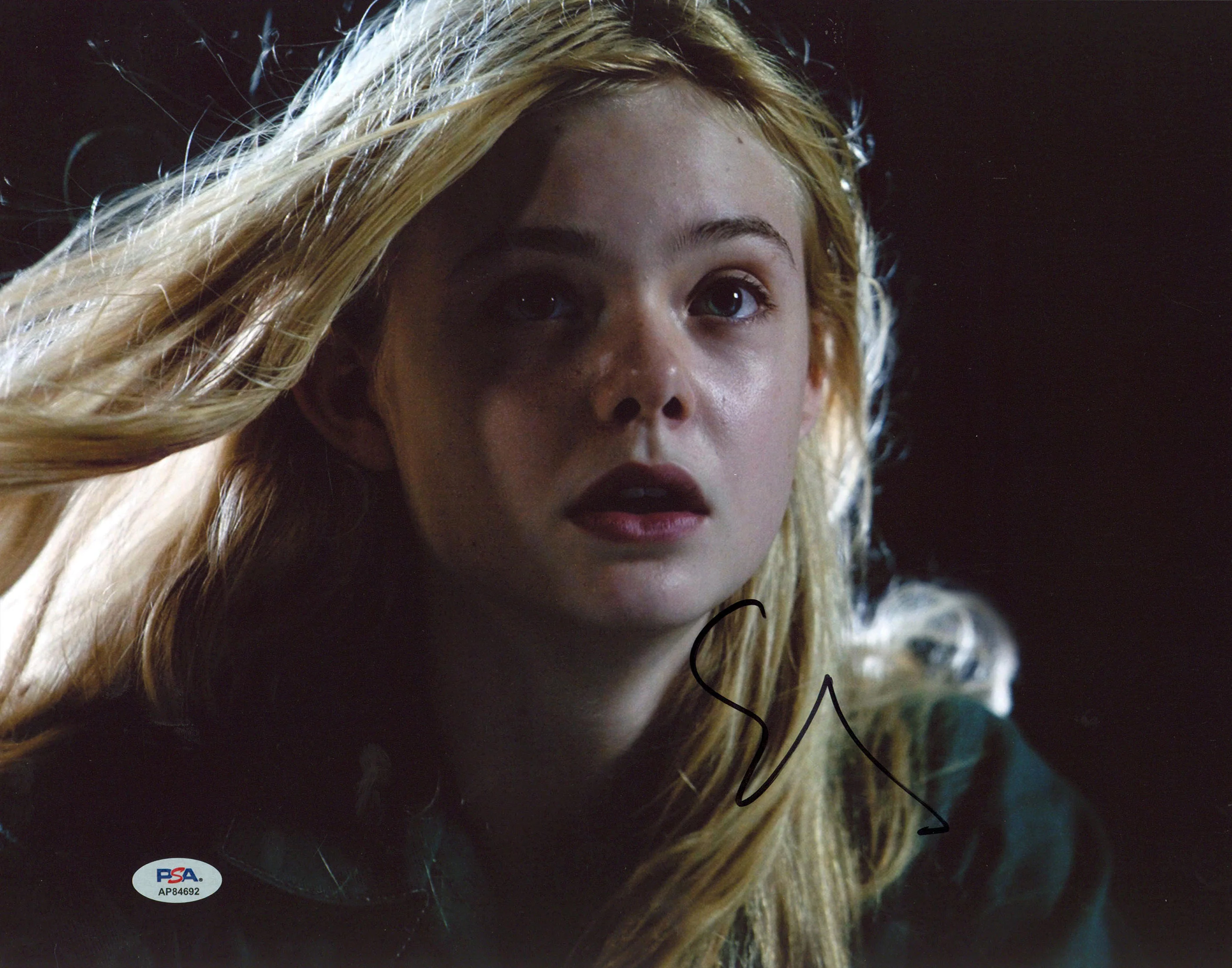 Elle Fanning The Neon Demon Authentic Signed 11x14 Photo PSA/DNA #AP84692
